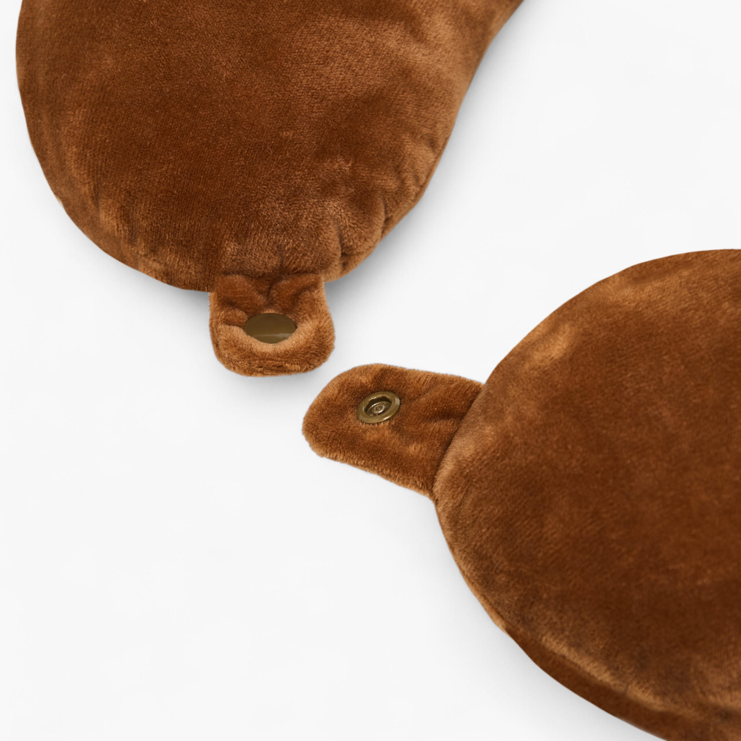 Velour Neck Pillow with Snap Button Closure-travel-pillows-image-4