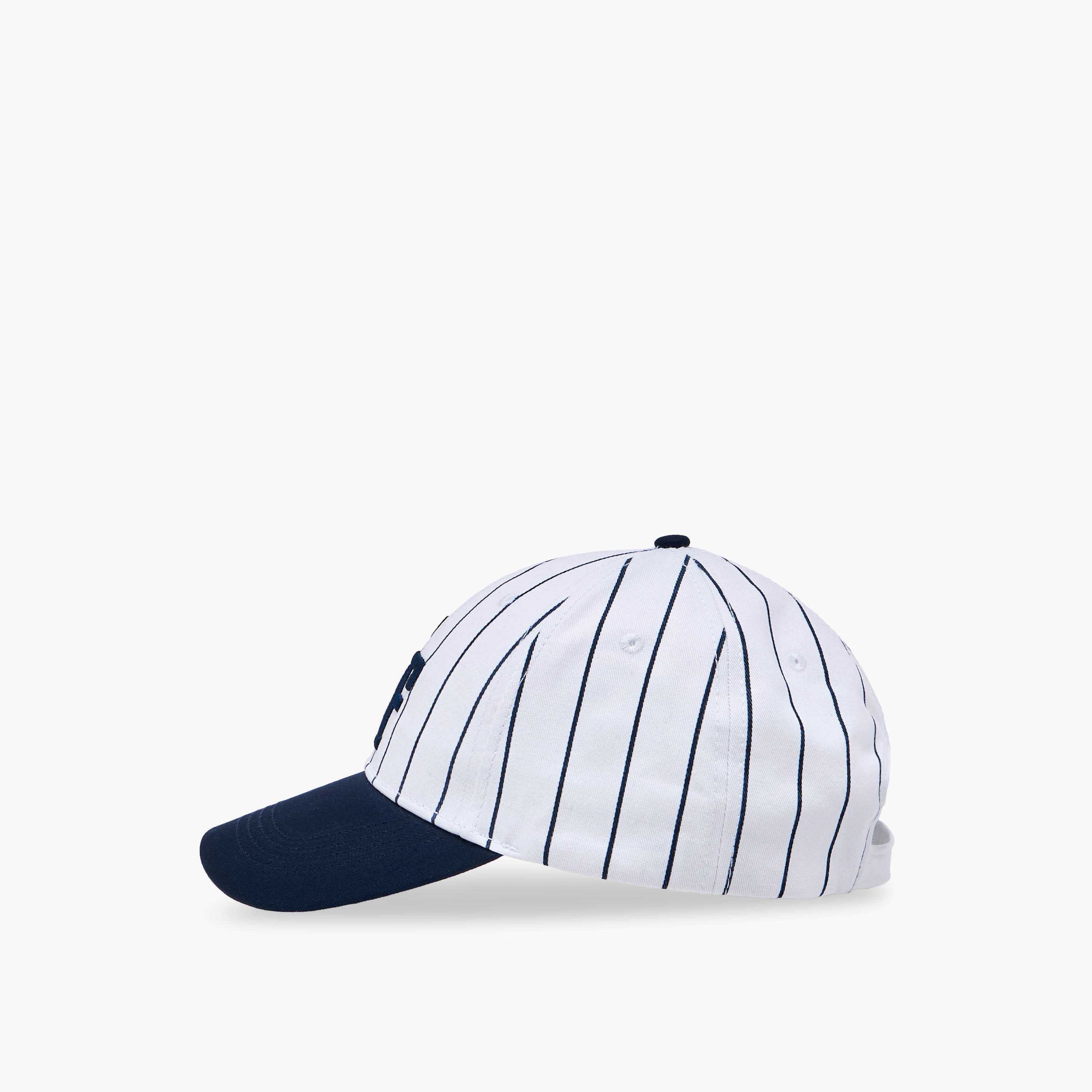 Striped Cap with Buckled Strap Closure-men-caps-image-3
