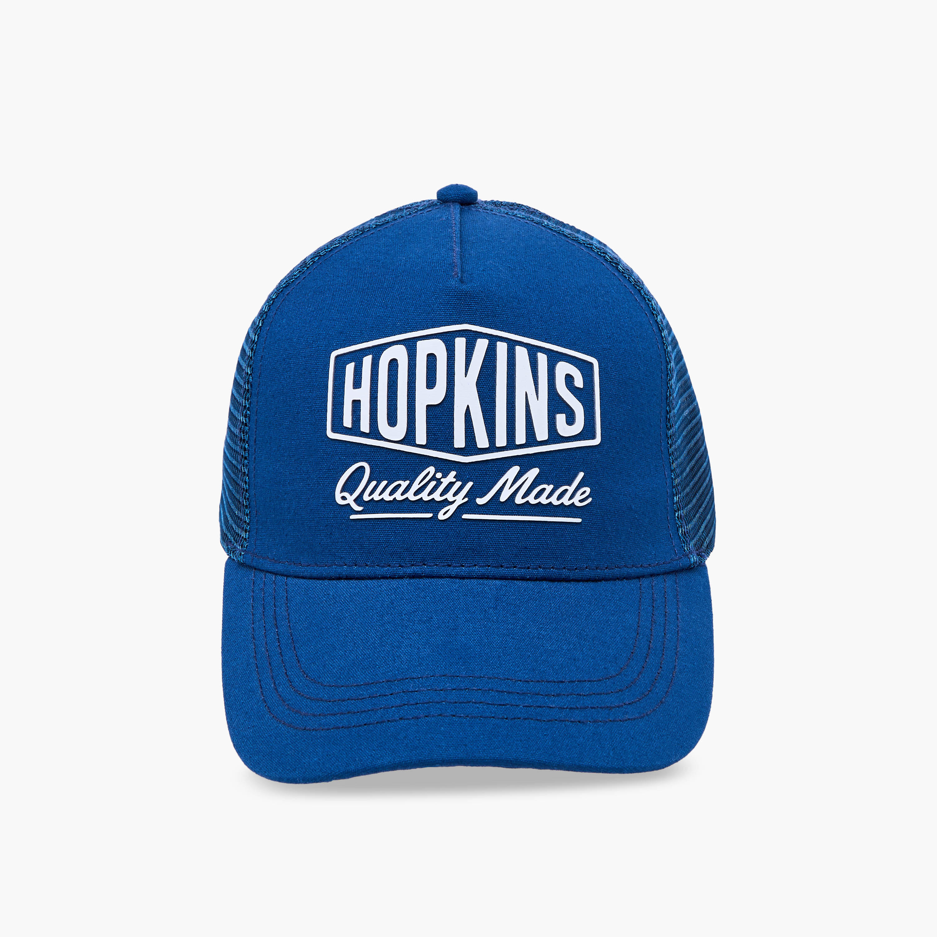 Typographic Print Cap with Snap Back Closure-men-caps-image-1