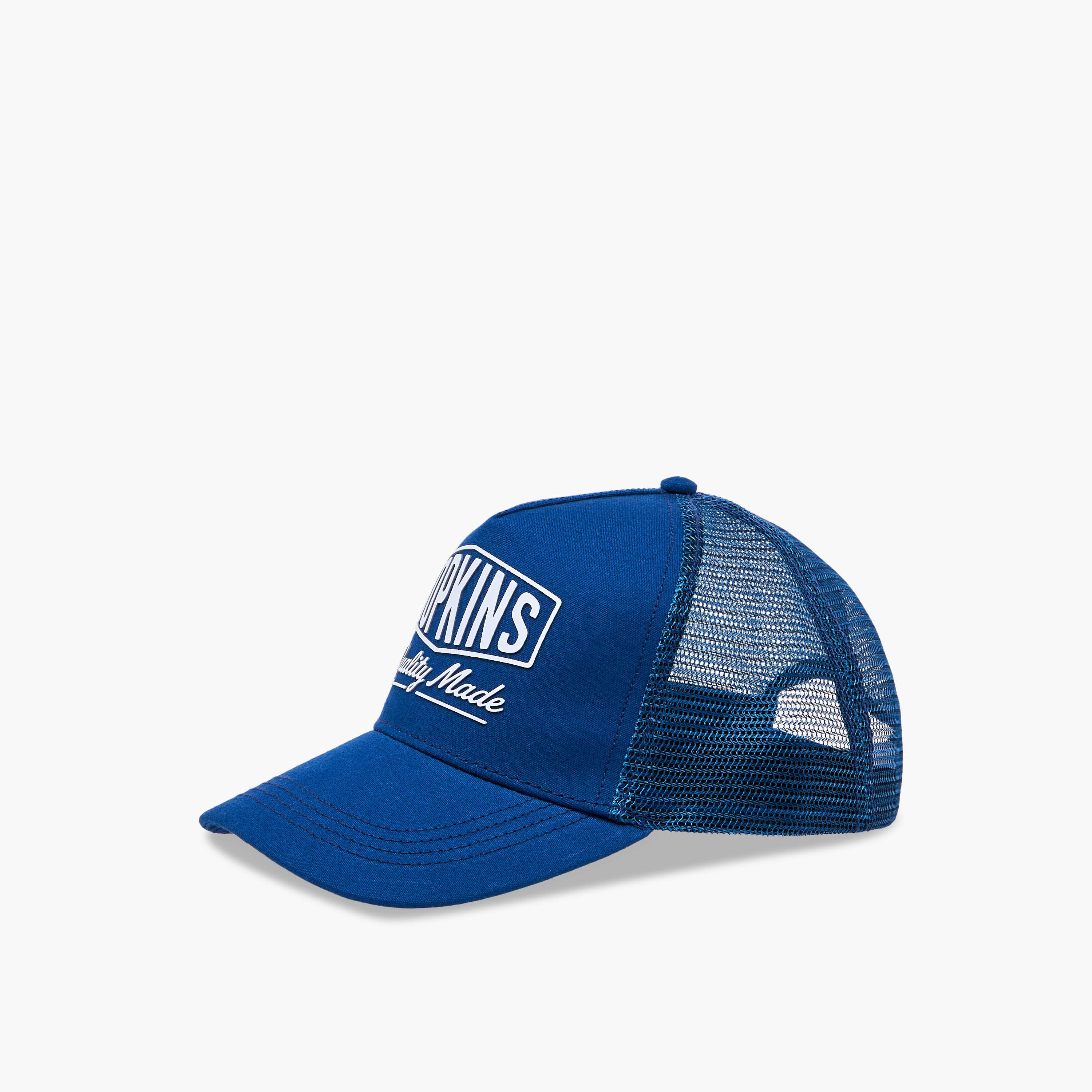 Typographic Print Cap with Snap Back Closure-men-caps-image-2