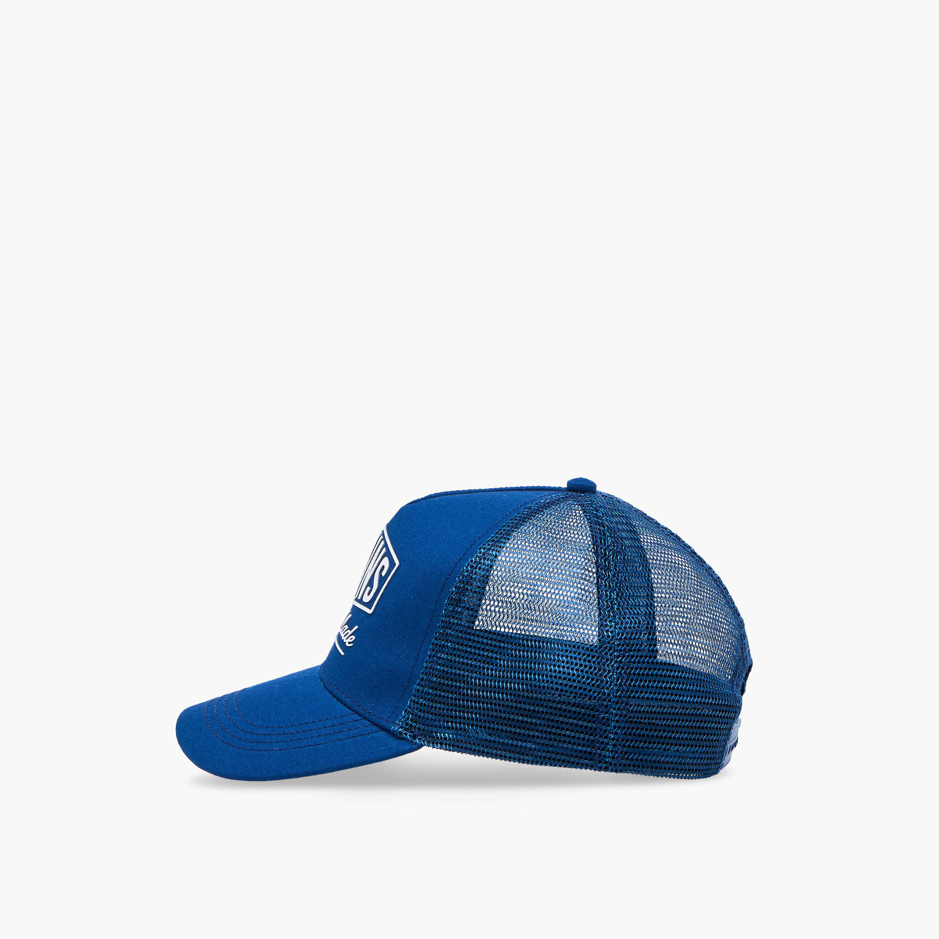 Typographic Print Cap with Snap Back Closure-men-caps-image-3