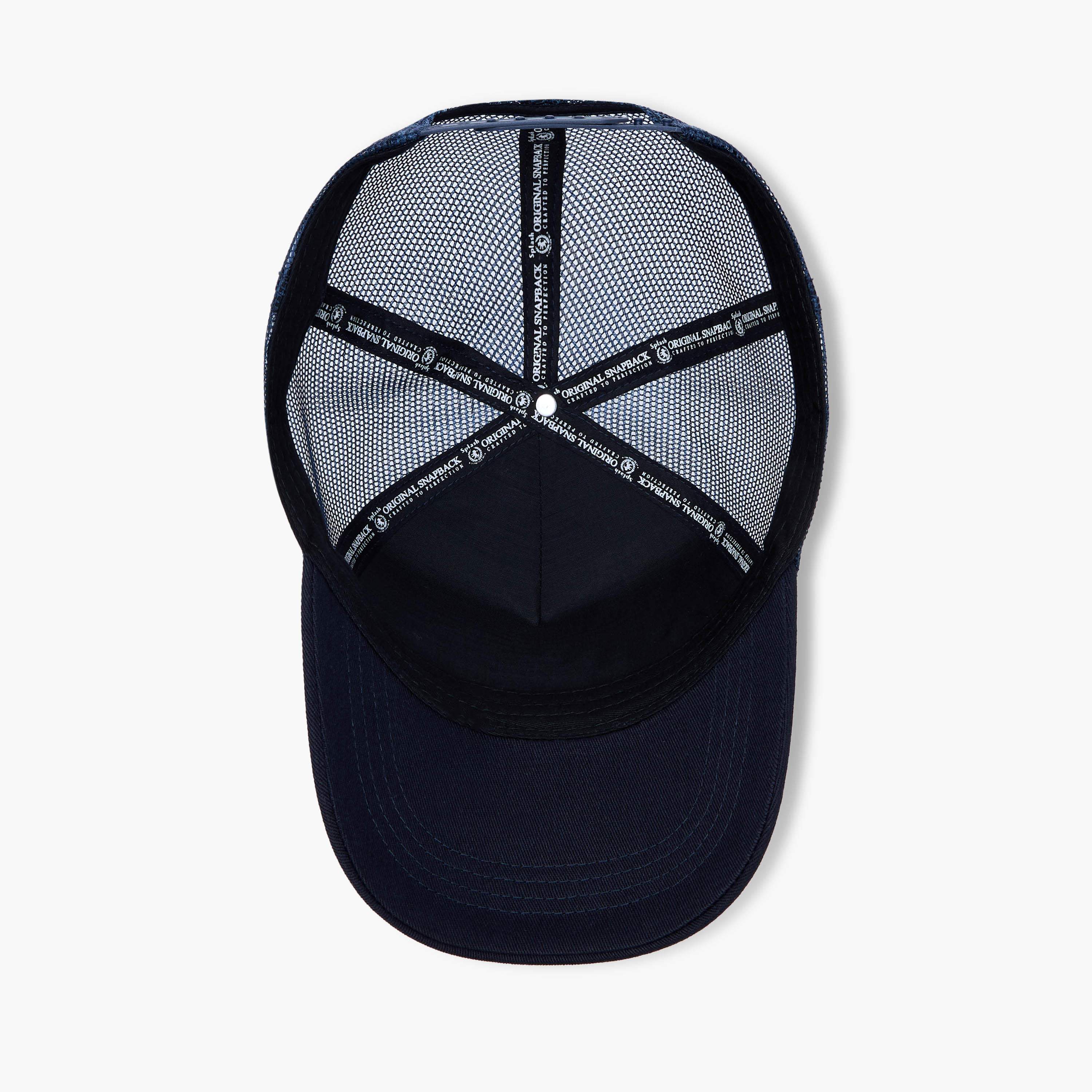 Typographic Embroidered Cap with Snap Back Closure-men-caps-image-7