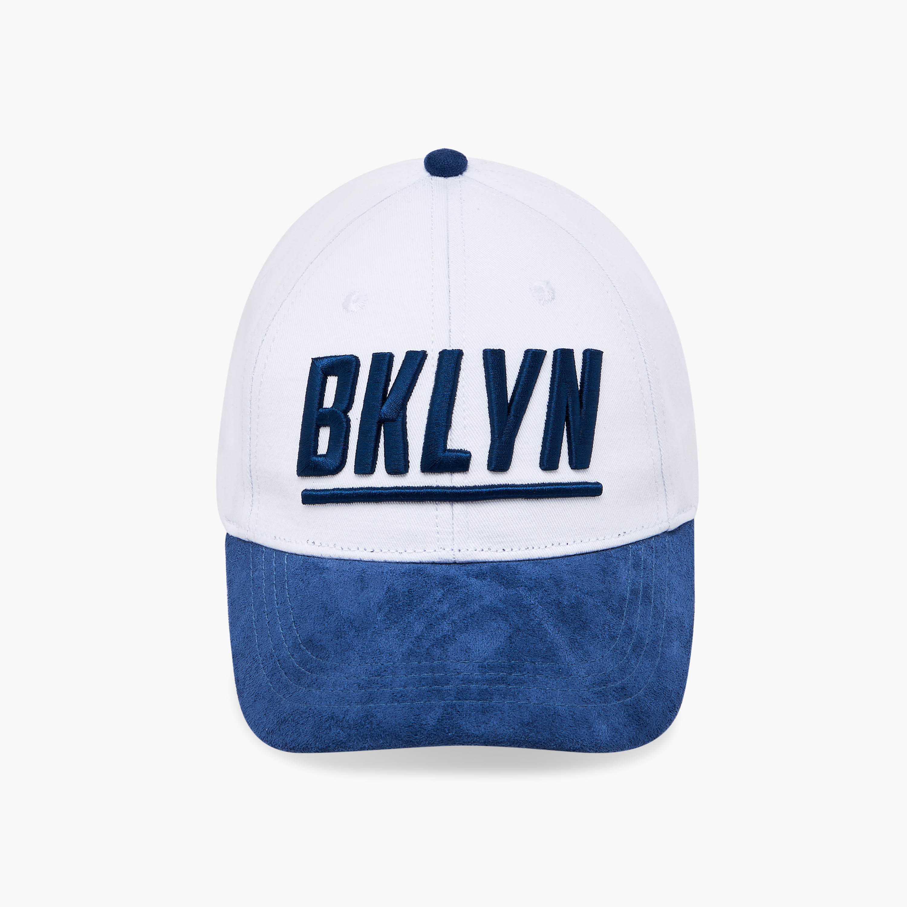 Embroidered Cap with Buckled Strap Closure-men-caps-image-1