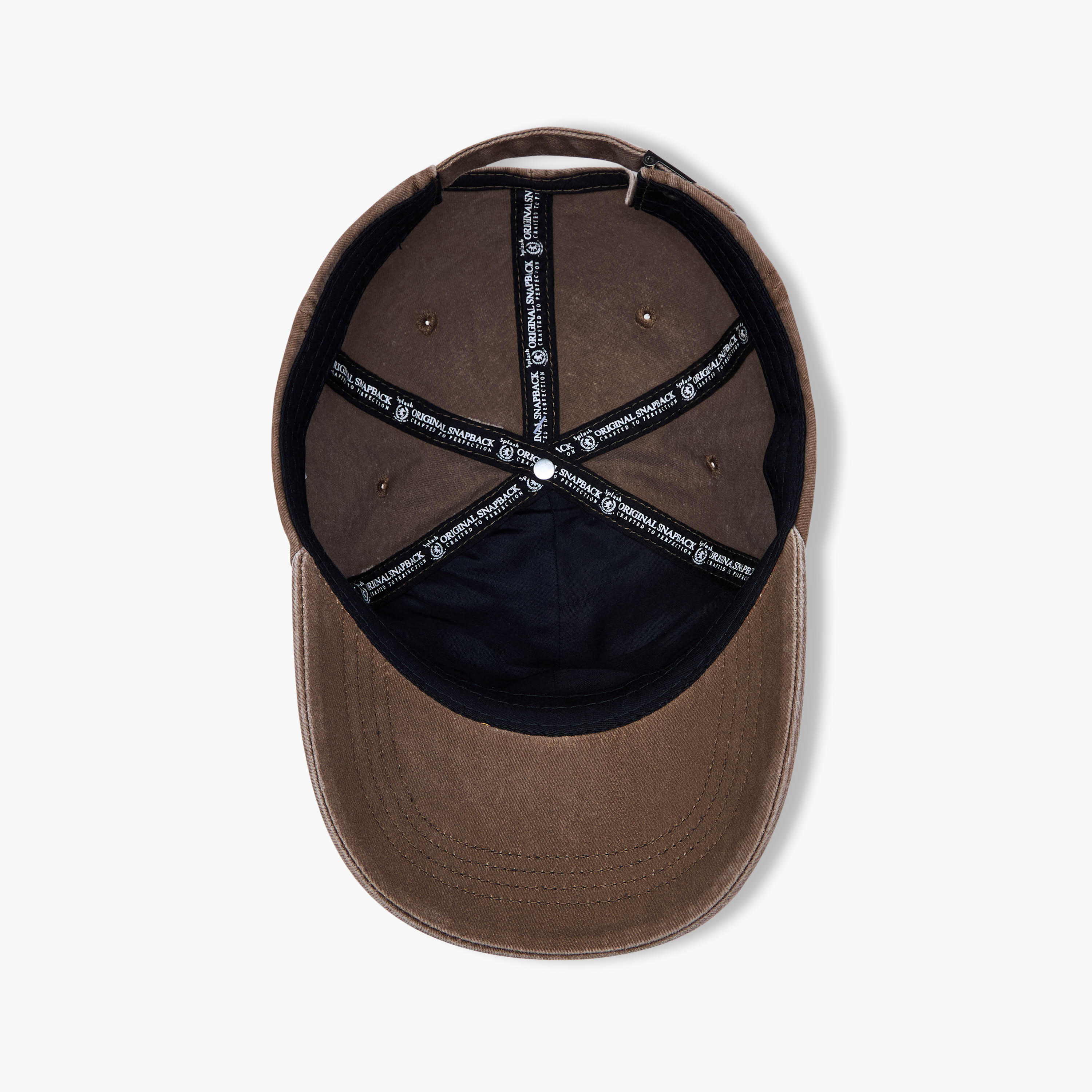 Slogan Embroidered Cap with Buckled Strap Closure-men-caps-image-7