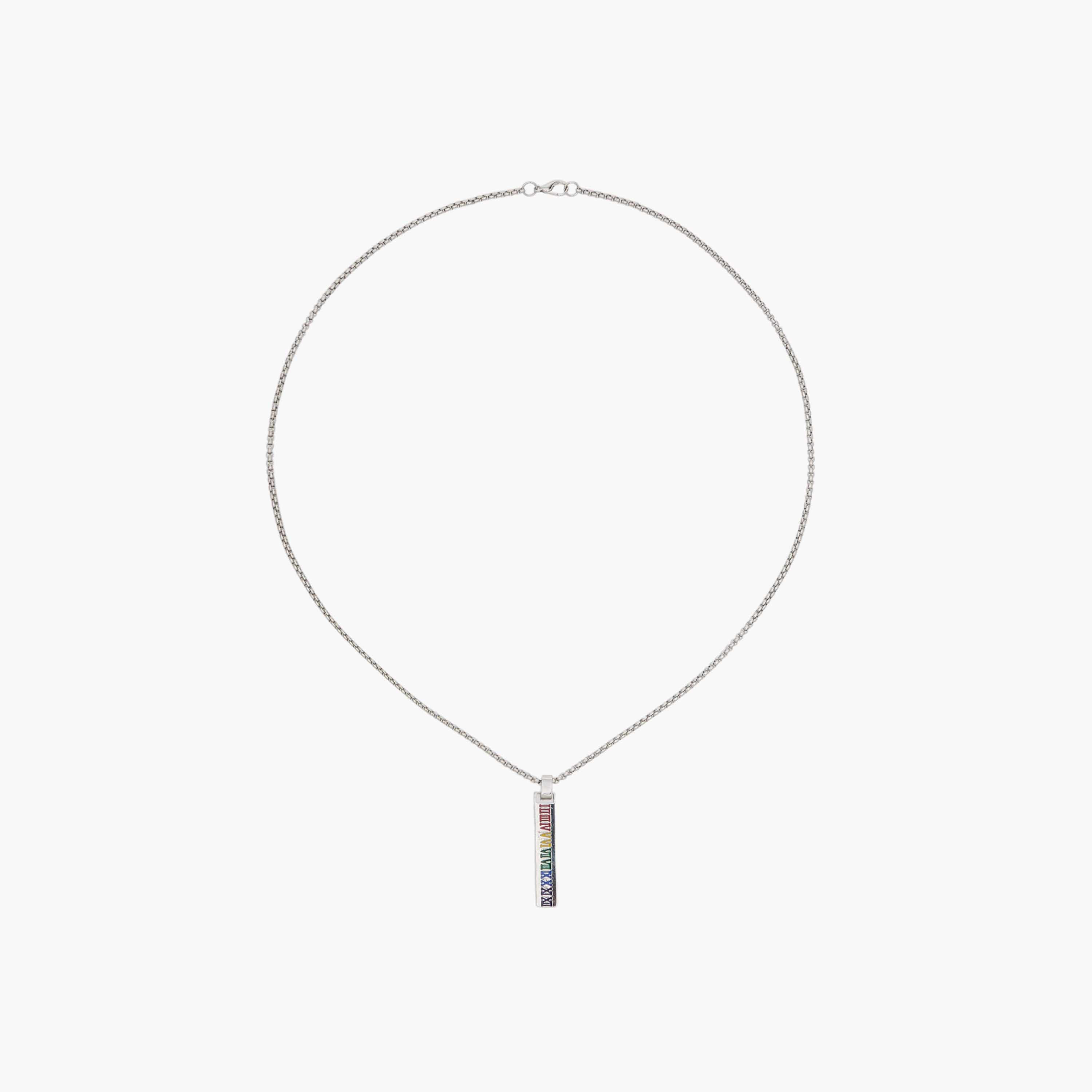 عقد بدلاية بأرقام رومانية ومشبك إغلاق-men-watchesandjewellery-necklacesandpendants-image-1