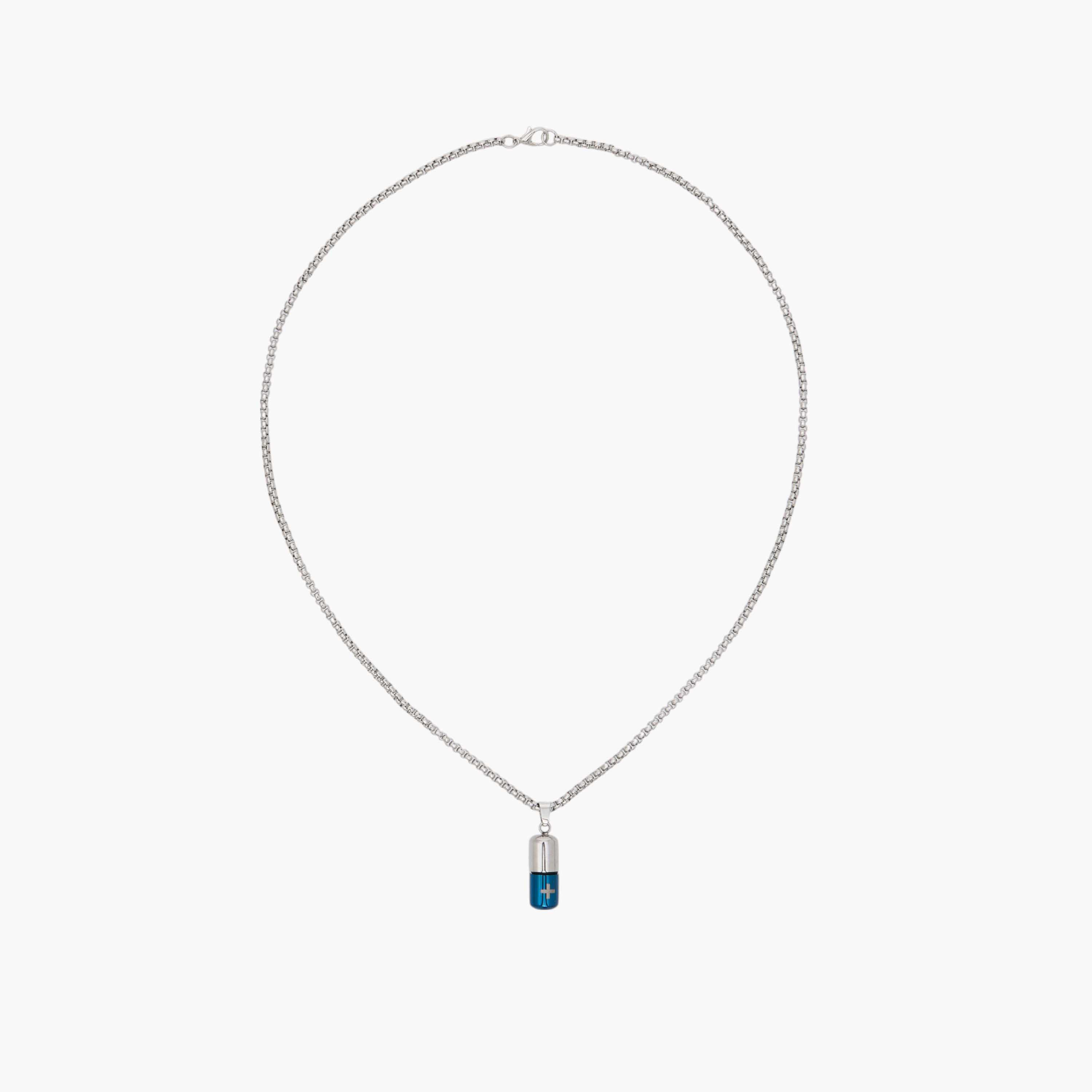 عقد بدلاية كبسولة ومشبك إغلاق-men-watchesandjewellery-necklacesandpendants-image-1