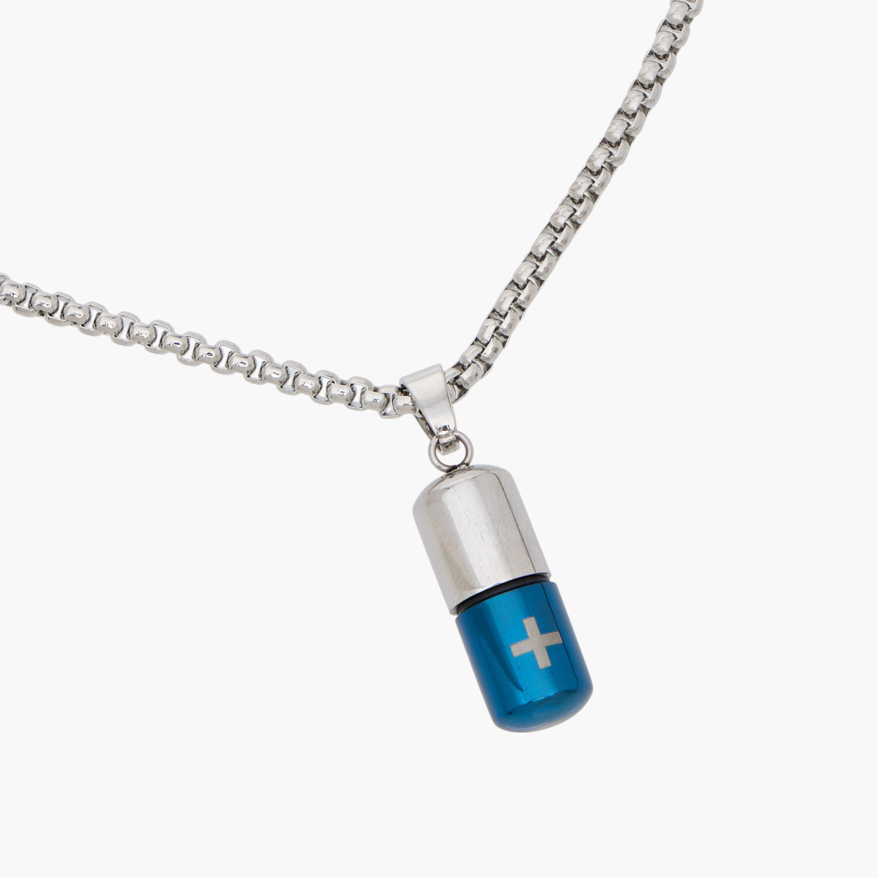 عقد بدلاية كبسولة ومشبك إغلاق-men-watchesandjewellery-necklacesandpendants-image-4