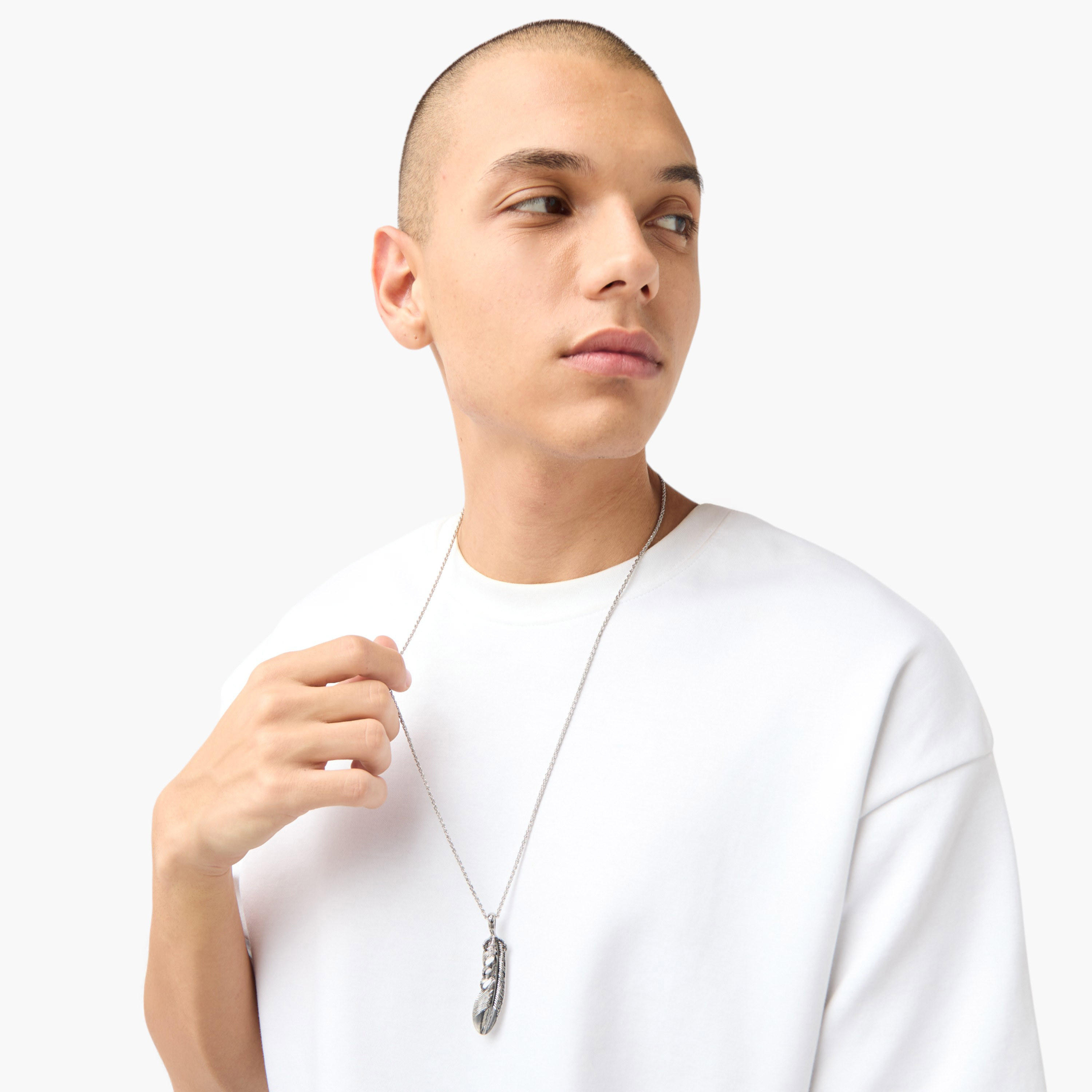 عقد بدلاية ريشة ومشبك إغلاق-men-watchesandjewellery-necklacesandpendants-image-4
