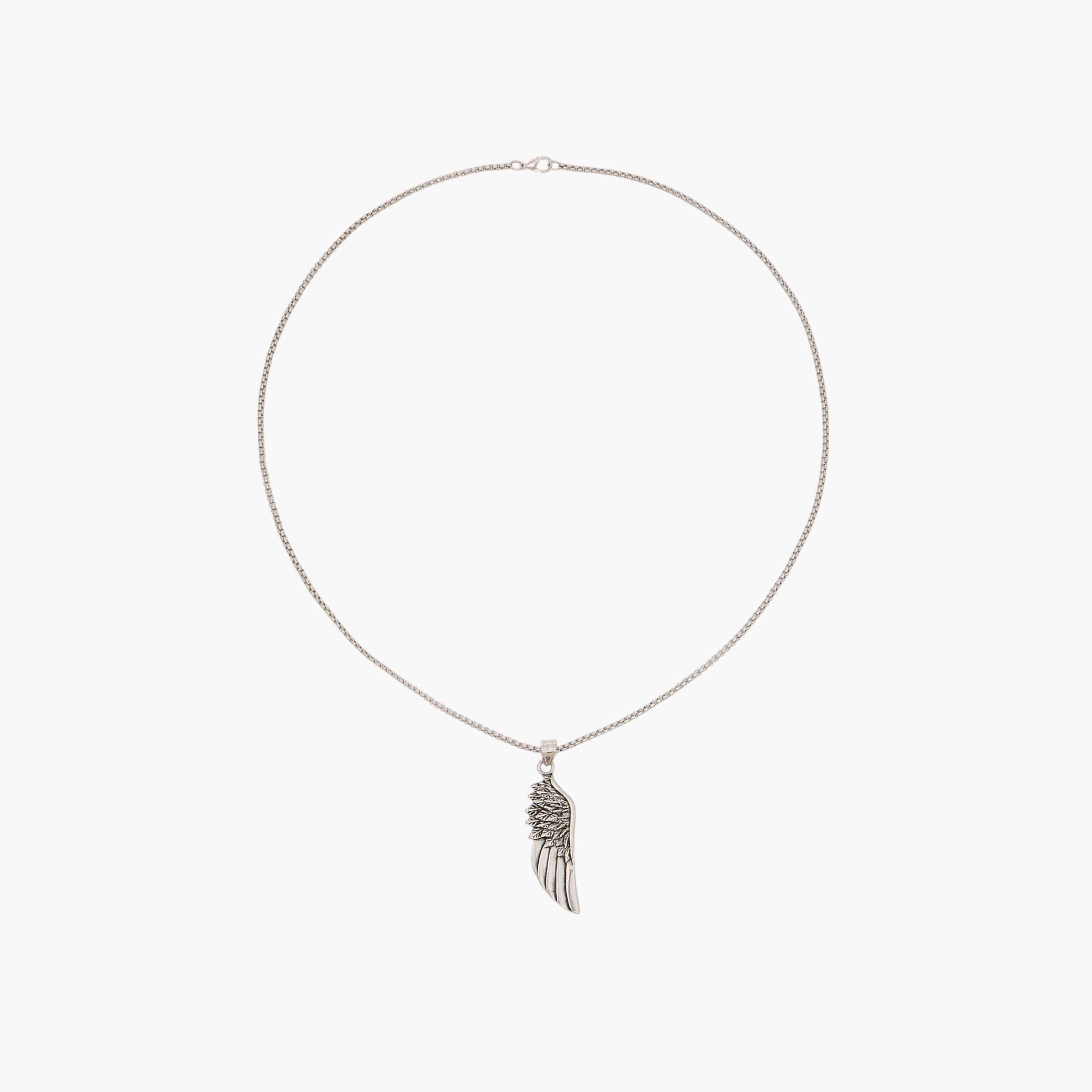 عقد ميتاليك بدلاية جناح ومشبك إغلاق-men-watchesandjewellery-necklacesandpendants-image-1