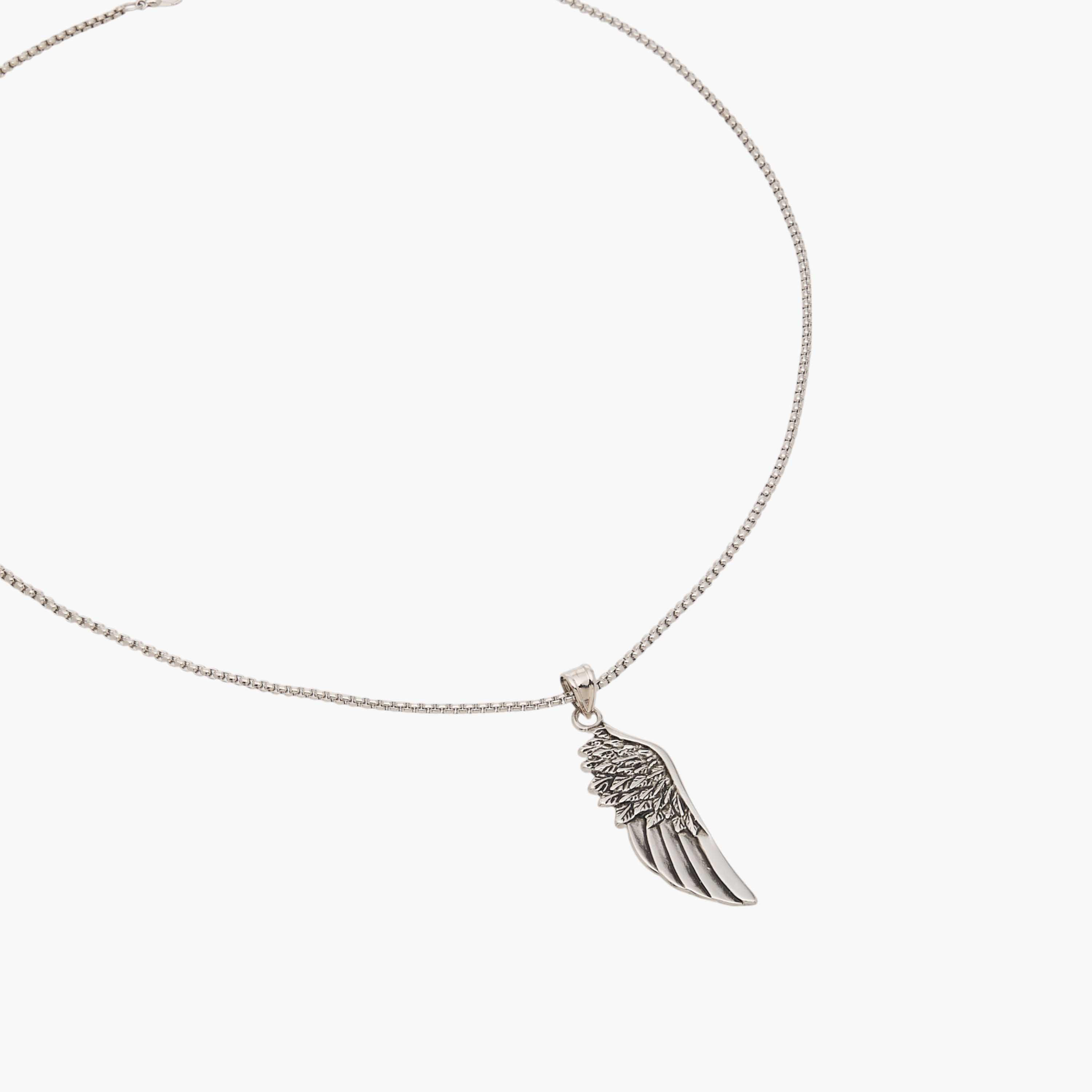 عقد ميتاليك بدلاية جناح ومشبك إغلاق-men-watchesandjewellery-necklacesandpendants-image-3