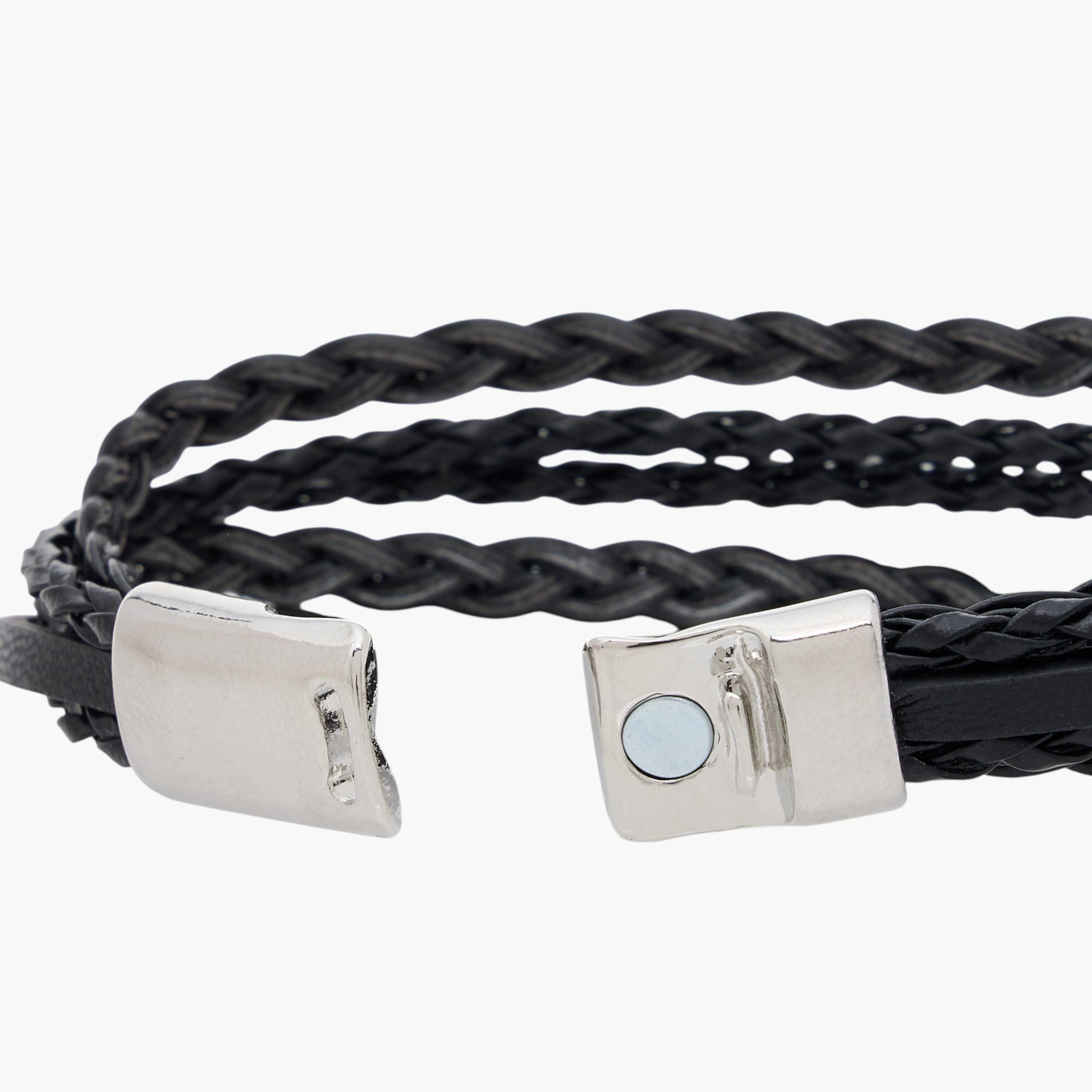 سوار مضفر مع مشبك إغلاق-men-watchesandjewellery-bracelets-image-1