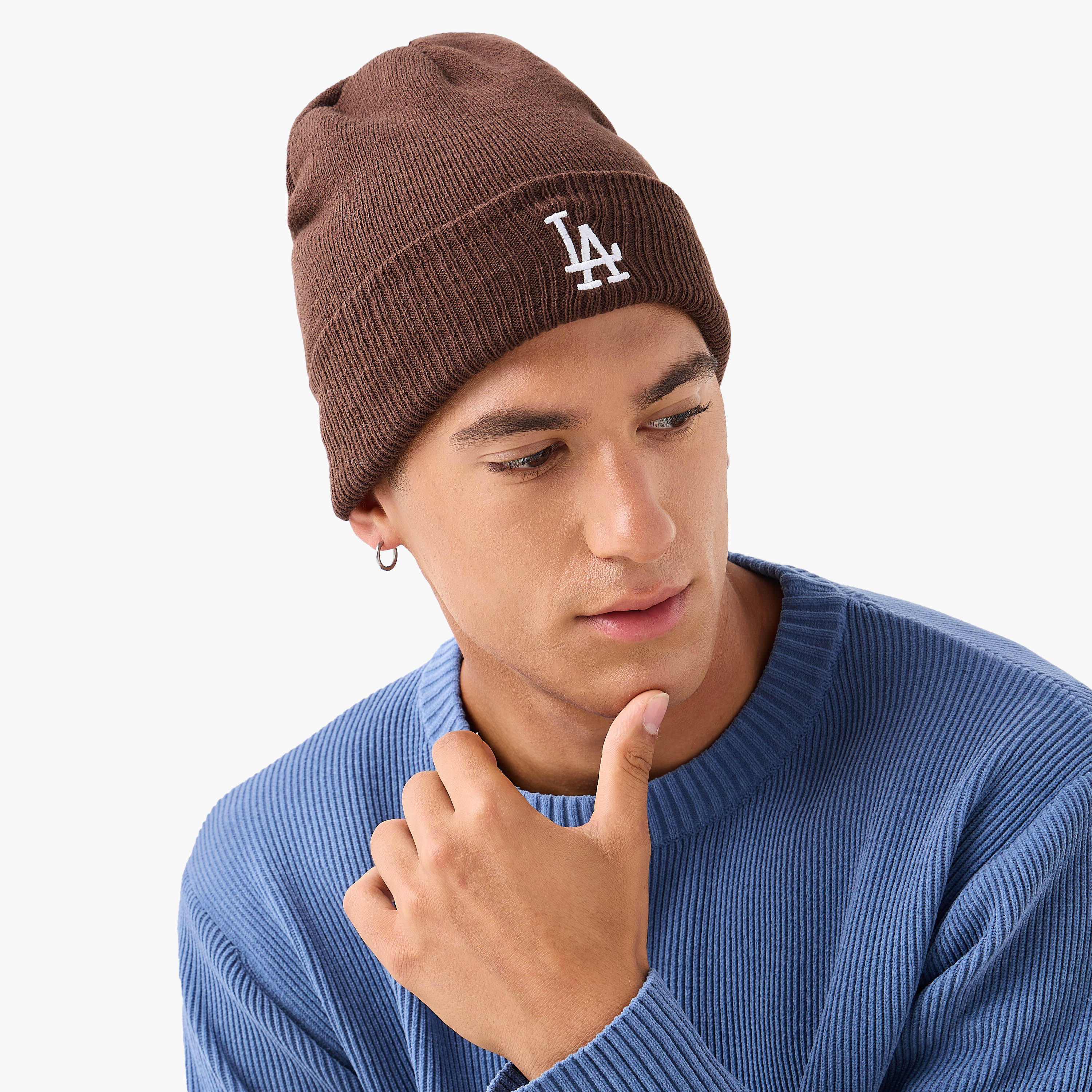 Men Ribbed Beanie Cap - Set of 2-men-caps-image-2
