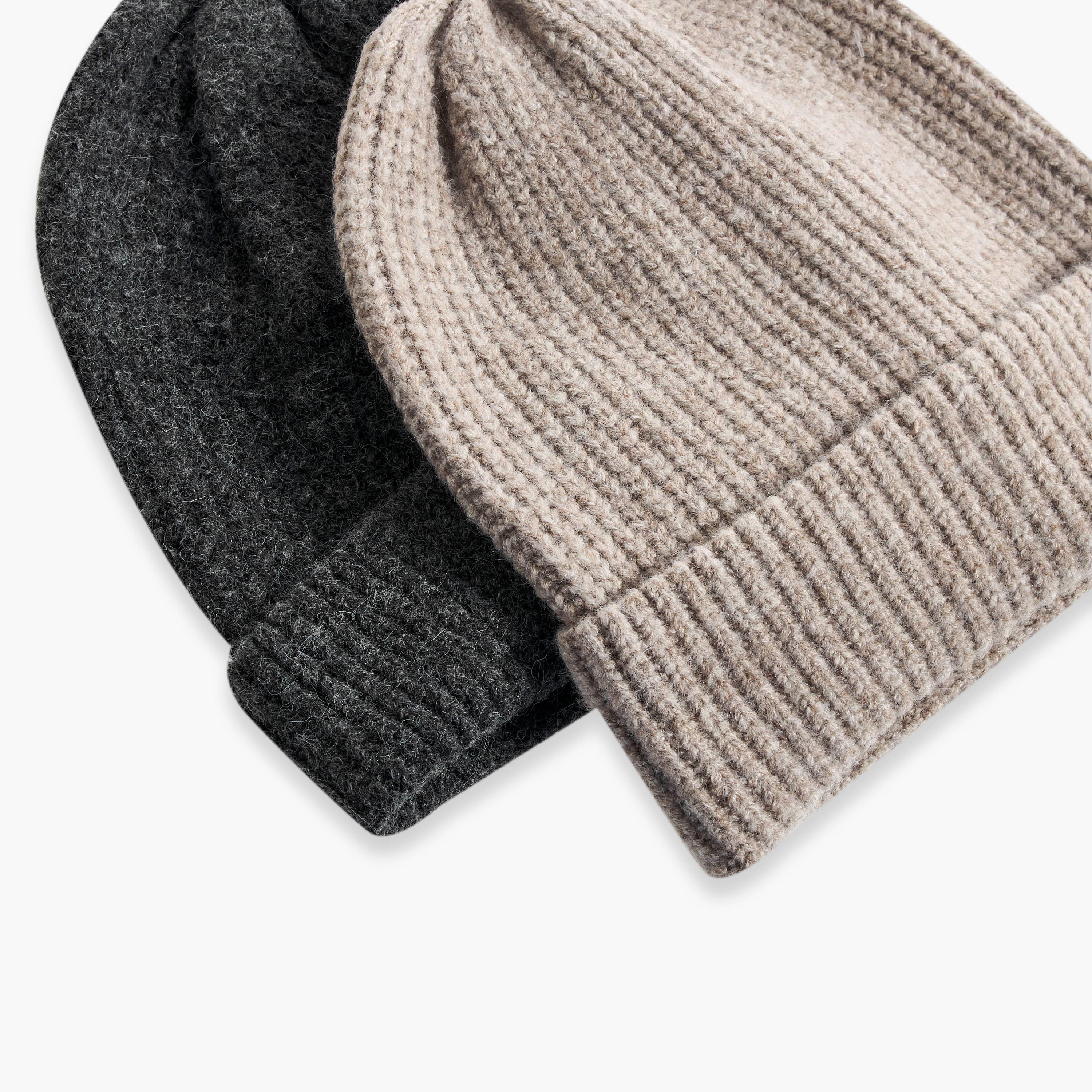 Men Ribbed Beanie Cap - Set of 2-men-caps-image-5