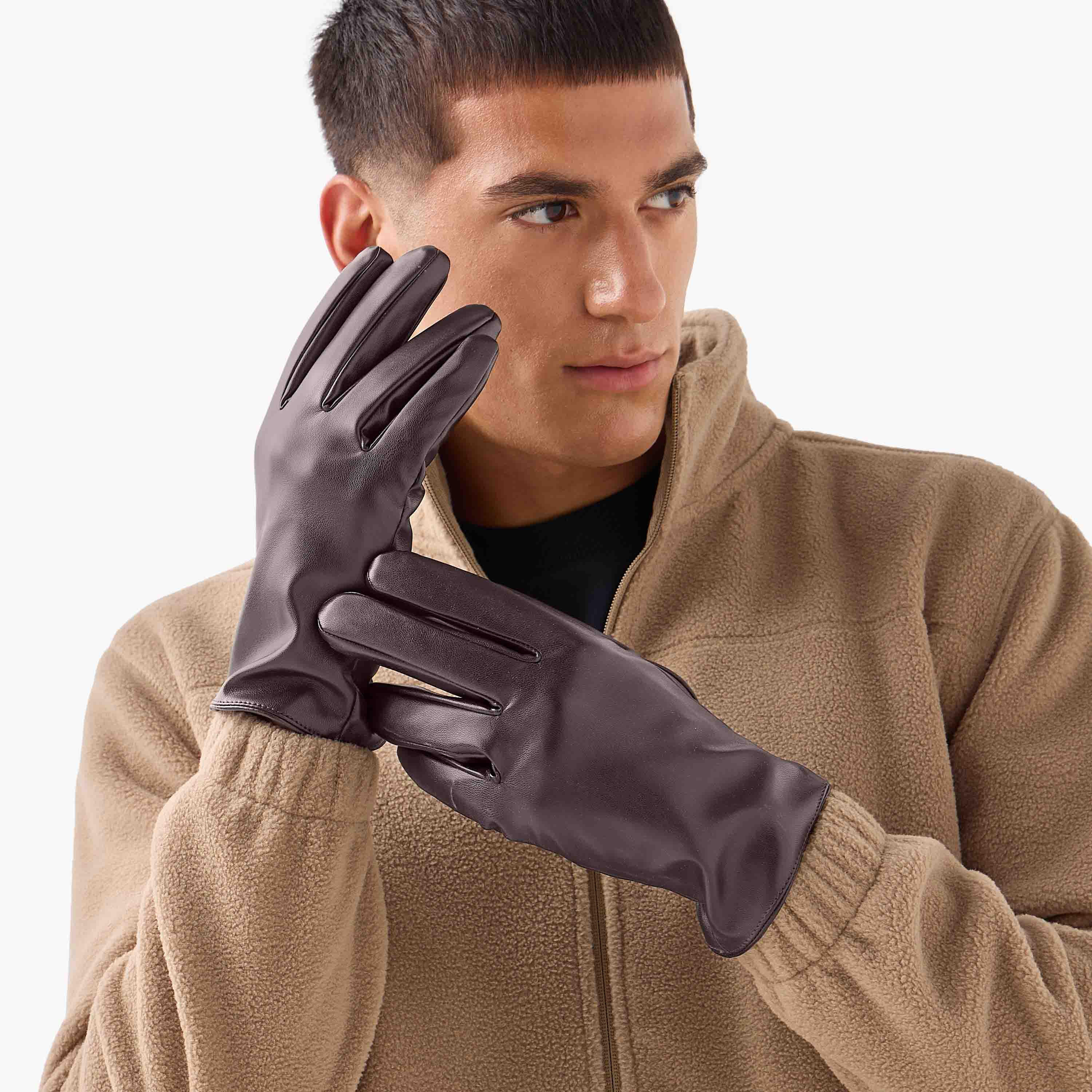 Pleather Gloves-men-scarvesandgloves-image-2