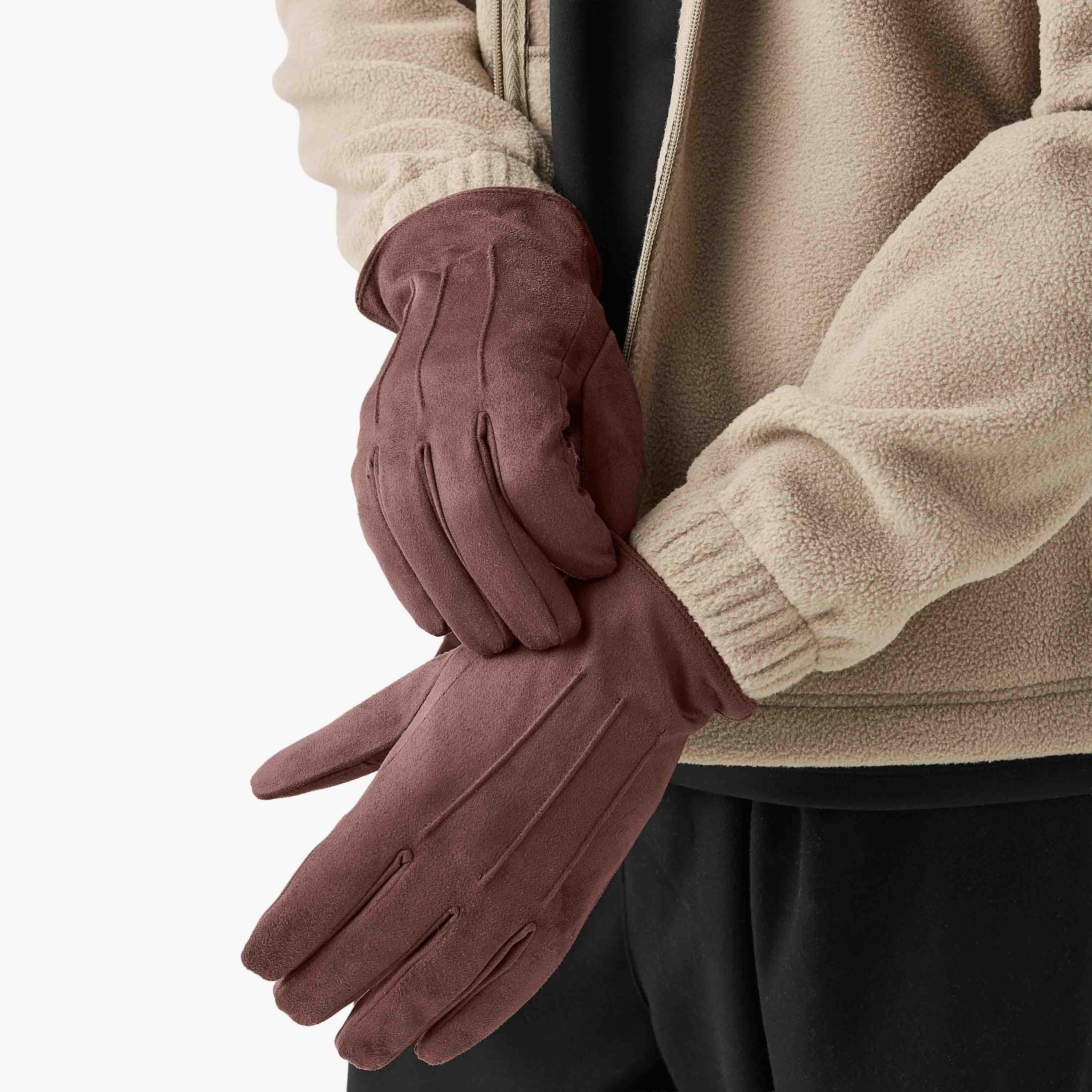 قفاز مخملي بارز الملمس-men-scarvesandgloves-image-4