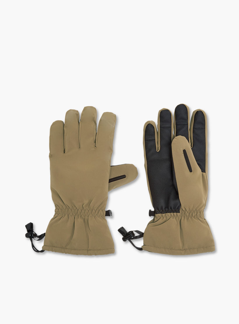 Cord Lock Drawstring Gloves-men-scarvesandgloves-image-1