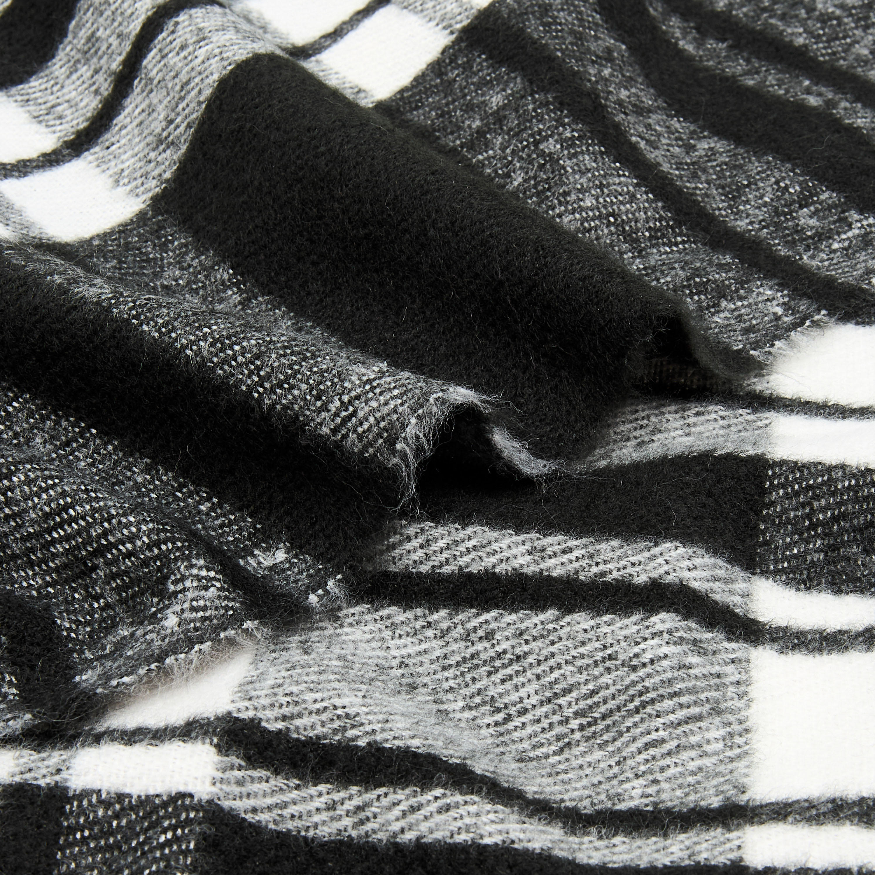 Checked Fringe Detail Scarf-men-scarvesandgloves-image-4