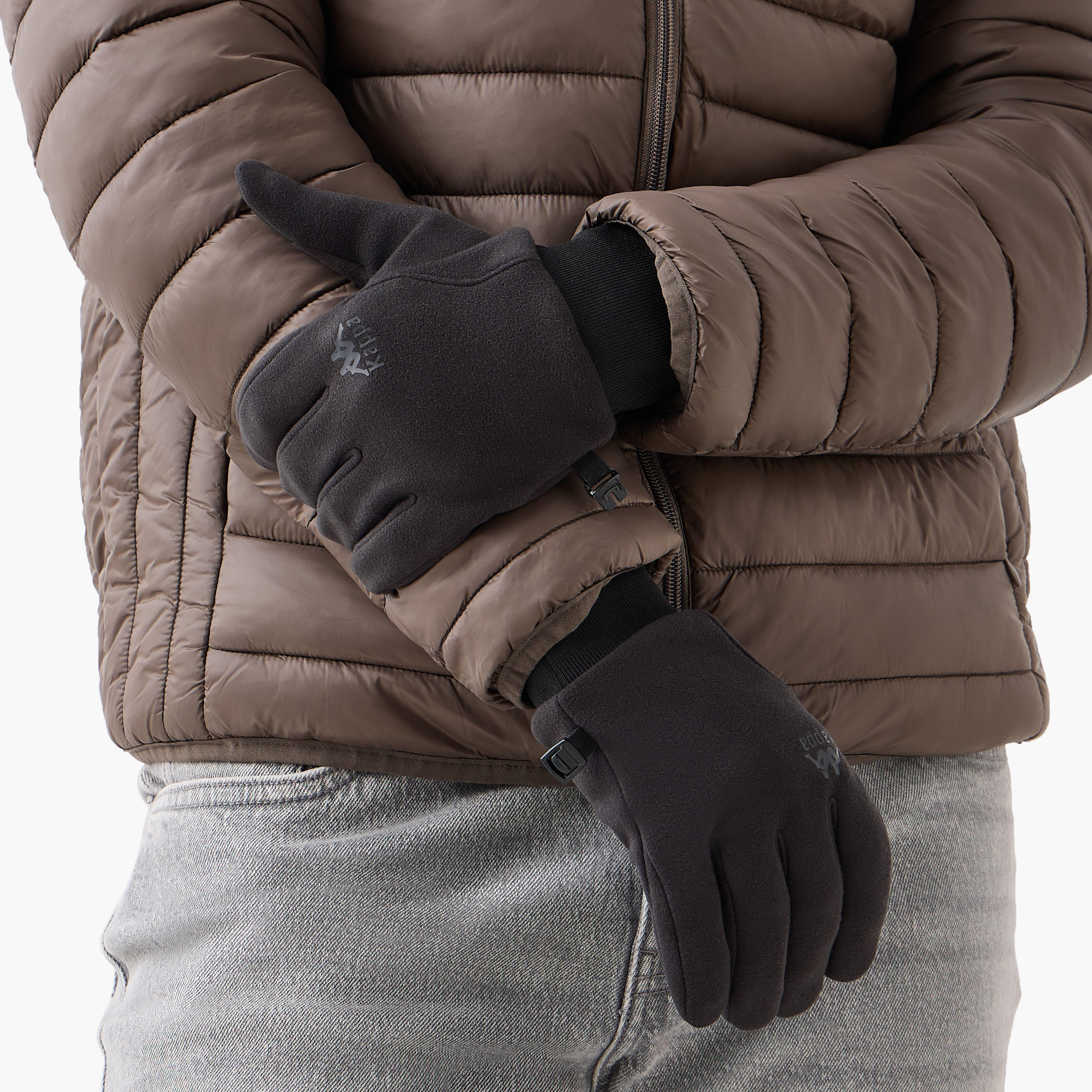 Kappa Ribbed Hem Gloves-men-scarvesandgloves-image-2