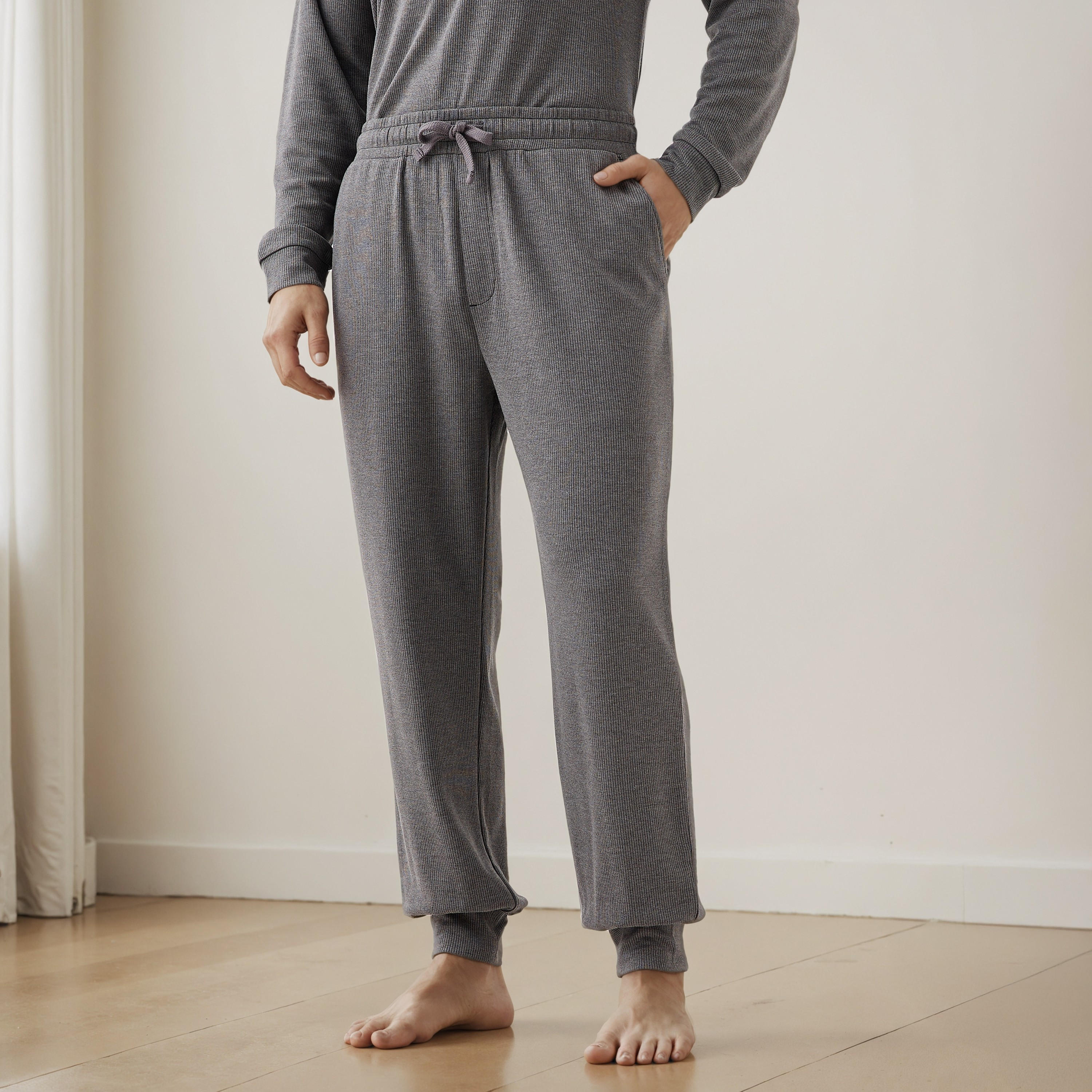 طقم بيجاما بارز الملمس-men-clothing-nightwear-sets-image-4