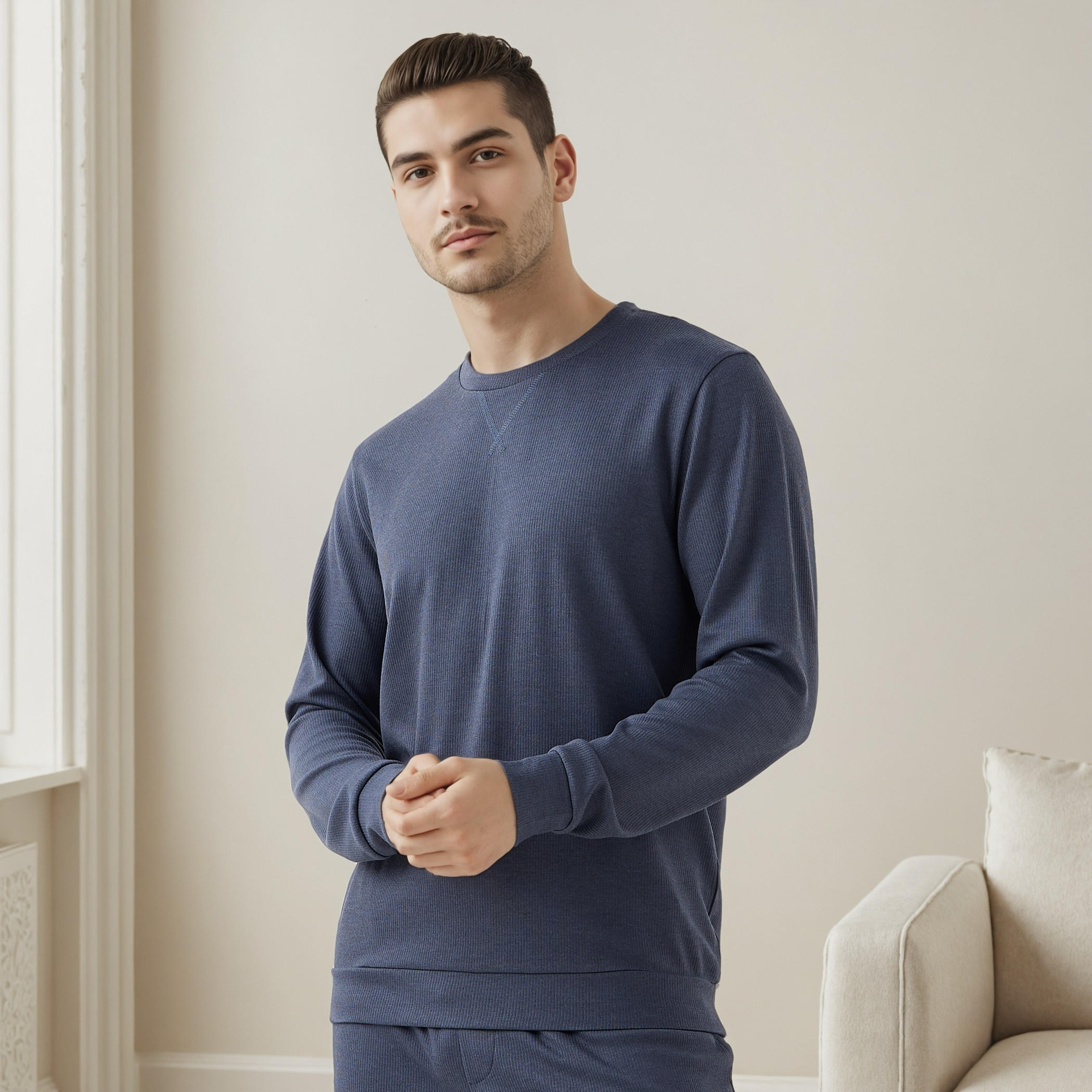 Textured Pyjama Set-men-clothing-nightwear-sets-image-2