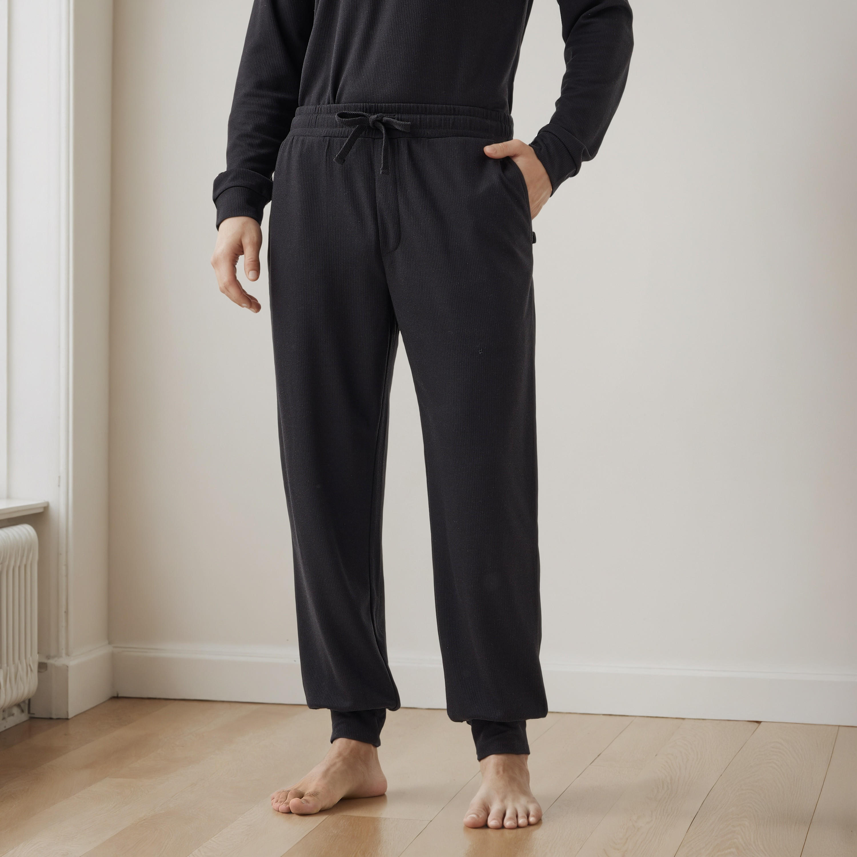 طقم بيجاما بارز الملمس-men-clothing-nightwear-sets-image-4