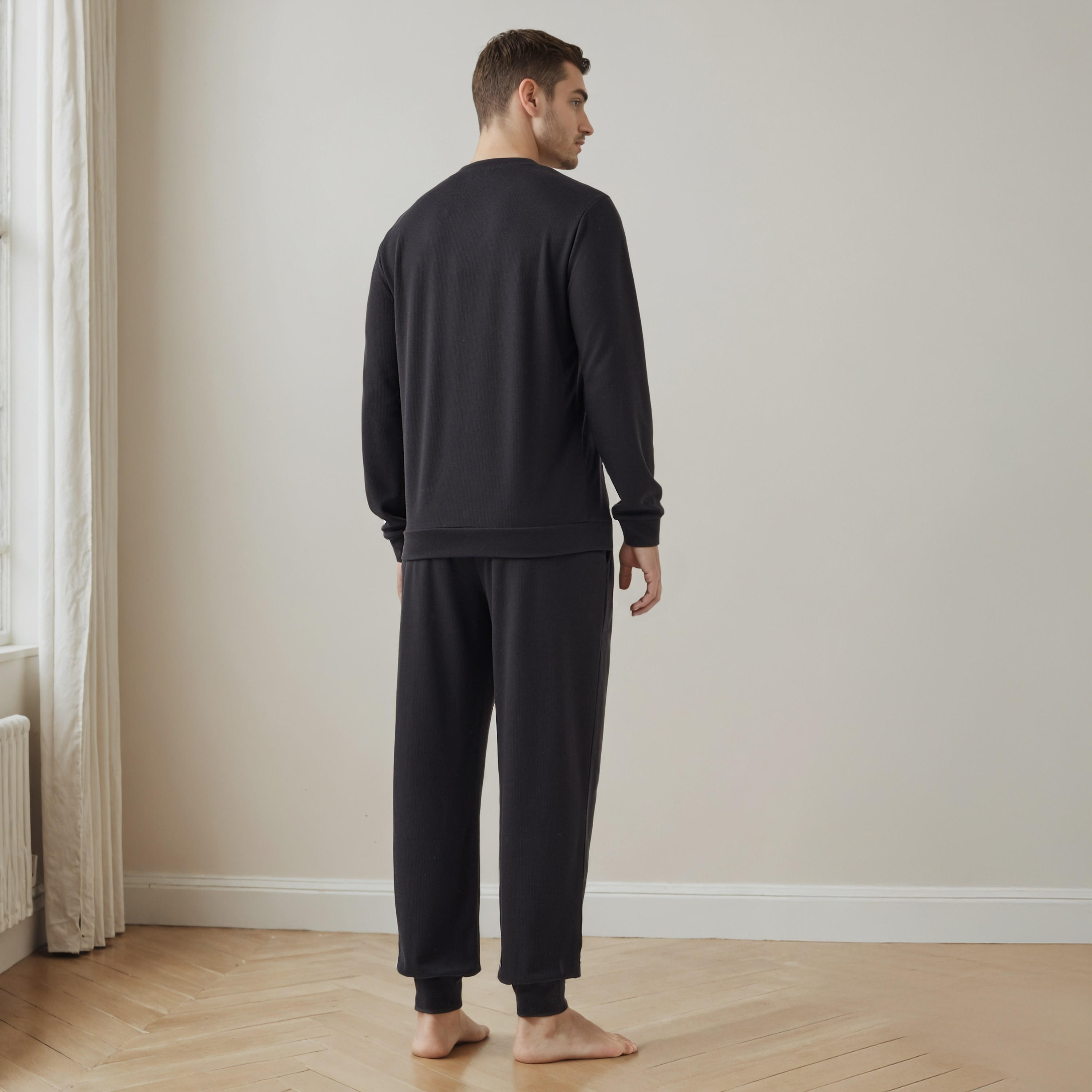 طقم بيجاما بارز الملمس-men-clothing-nightwear-sets-image-3
