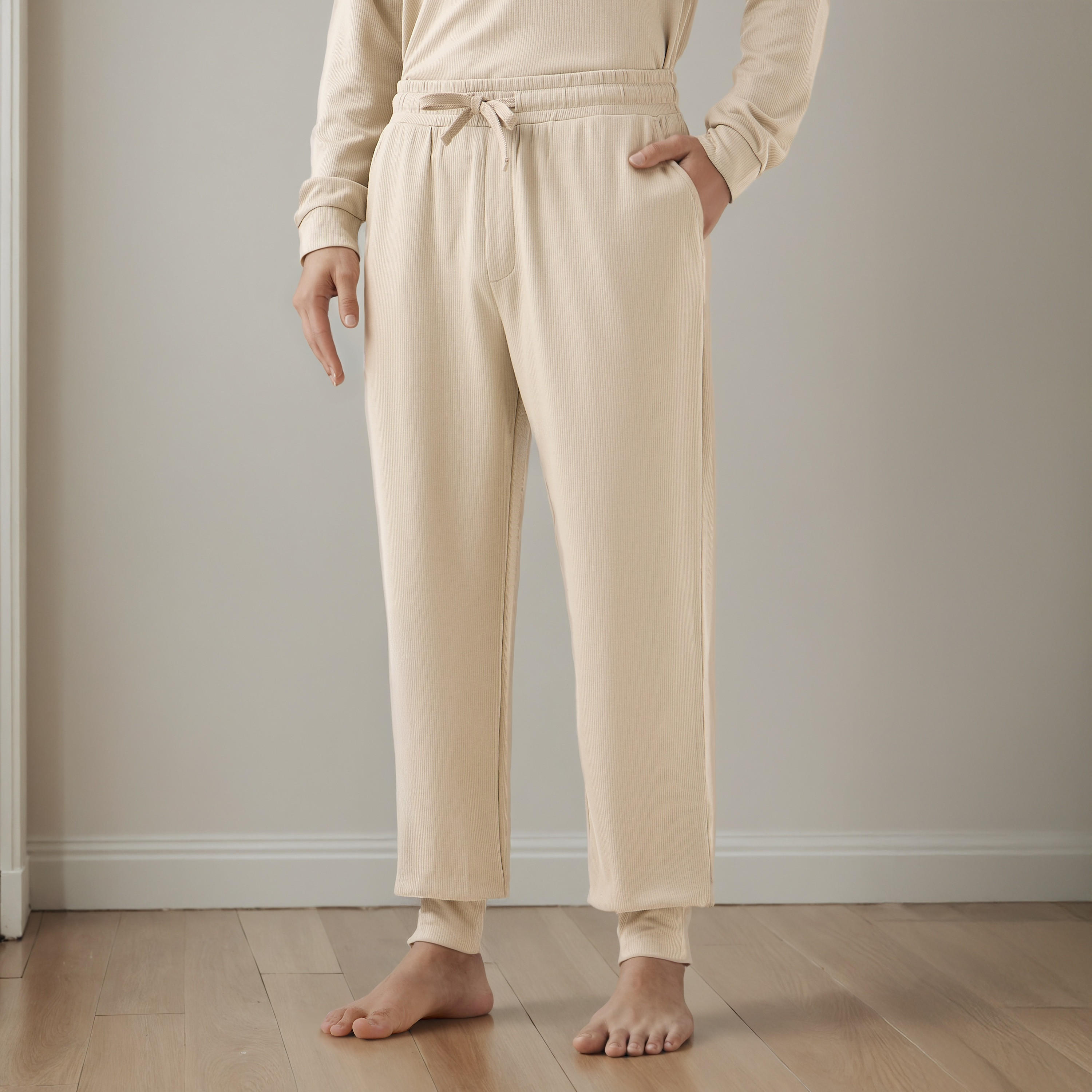 طقم بيجاما بارز الملمس-men-clothing-nightwear-sets-image-4