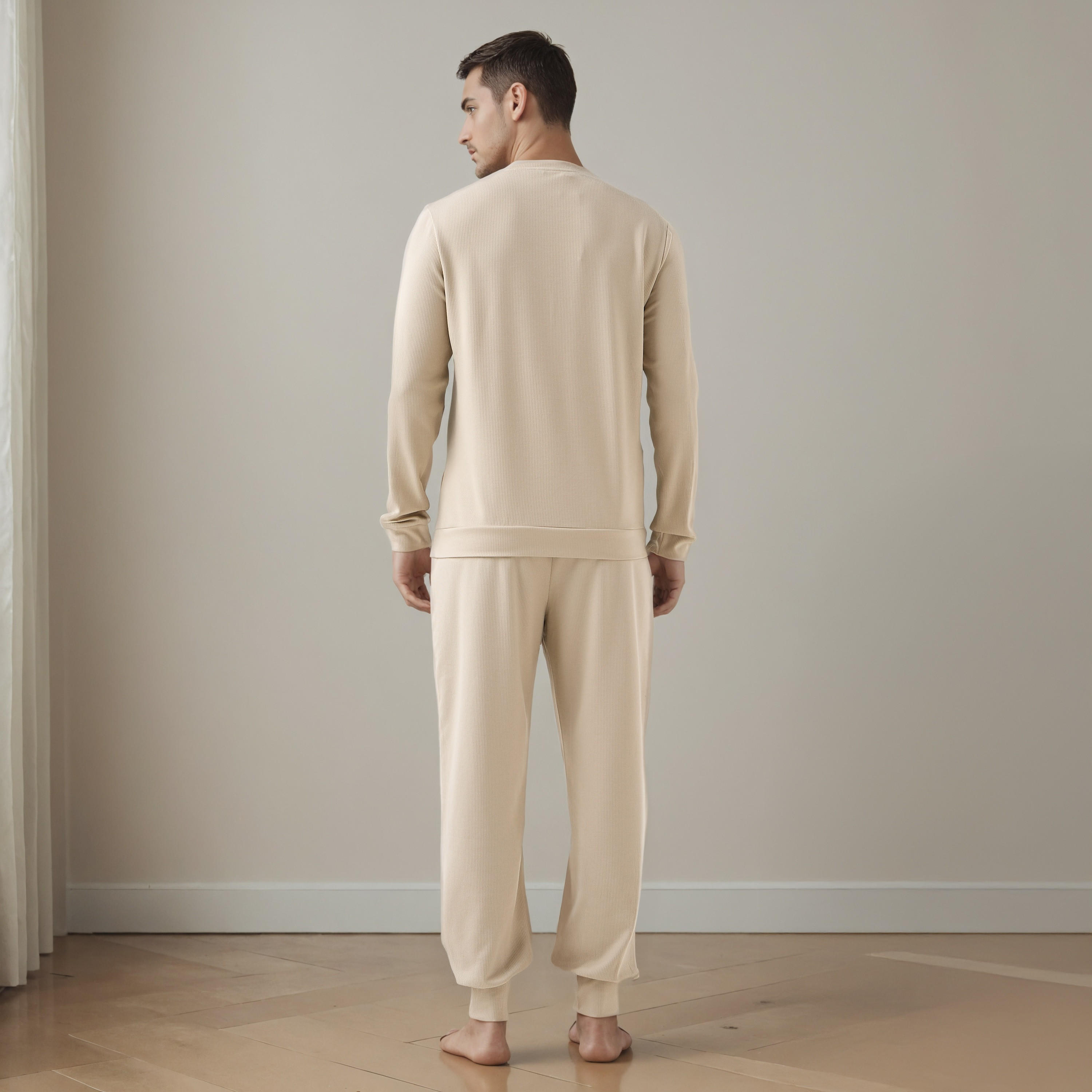 طقم بيجاما بارز الملمس-men-clothing-nightwear-sets-image-3