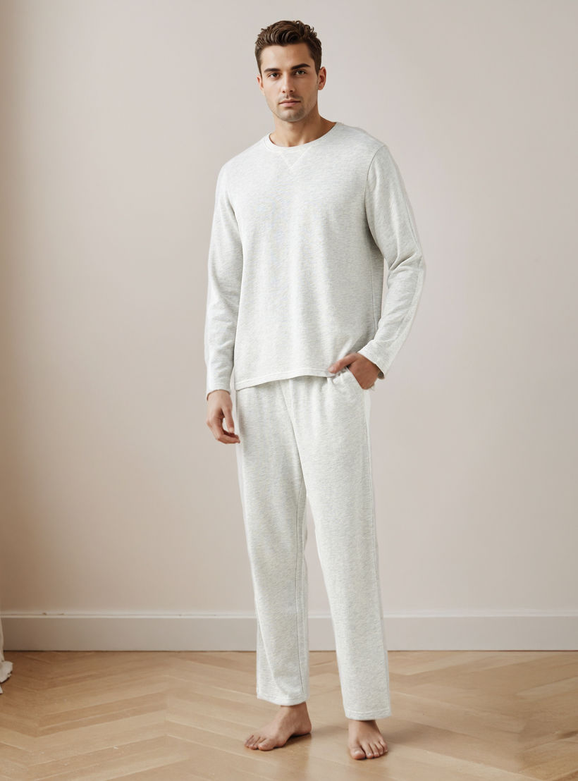 Drawstring Closure Pyjama Set-men-clothing-nightwear-sets-image-1