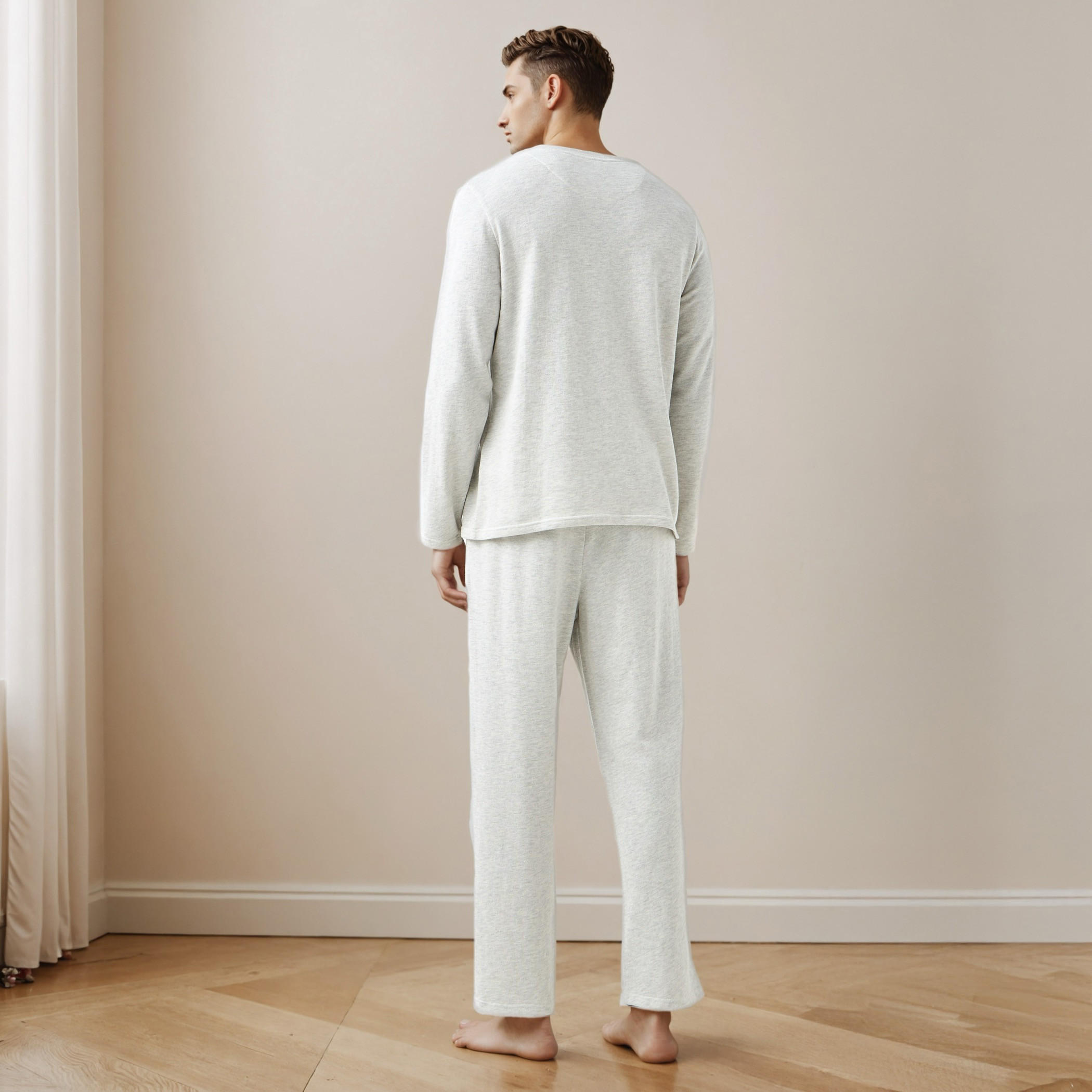 Drawstring Closure Pyjama Set-men-clothing-nightwear-sets-image-3