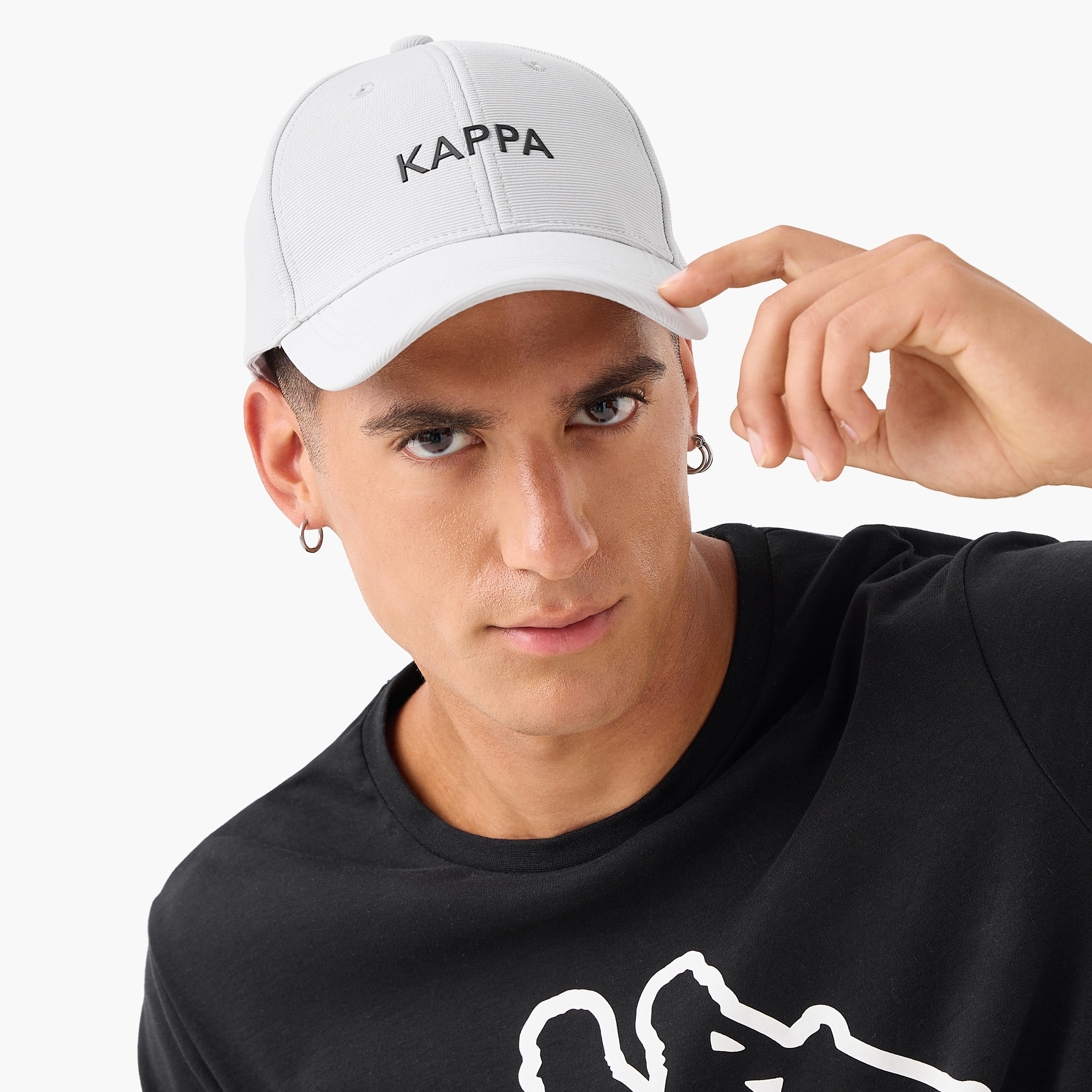 Kappa Men Baseball Cap with Buckled Strap Closure-men-caps-image-2