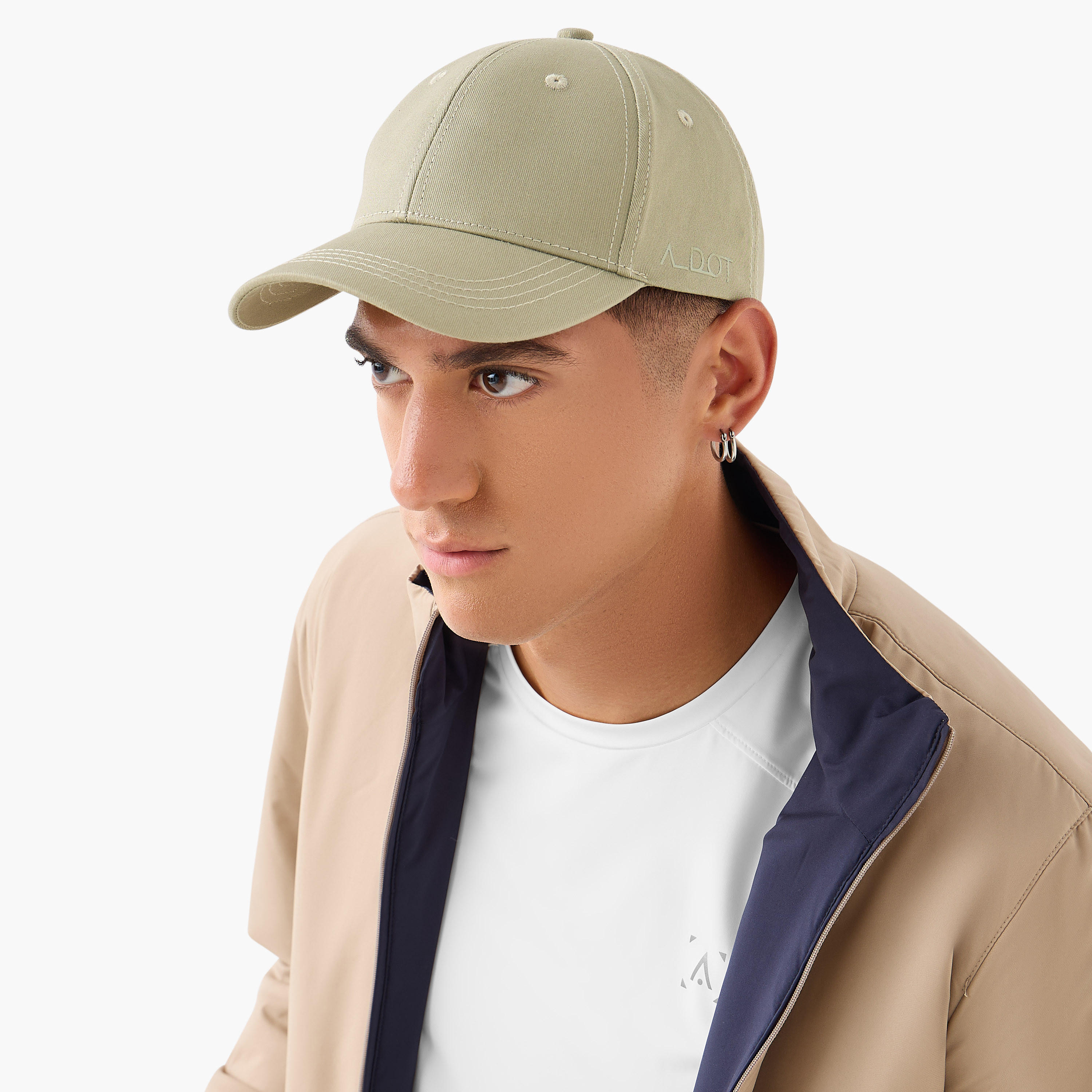 Men Baseball Cap with Buckled Strap Closure-men-caps-image-2