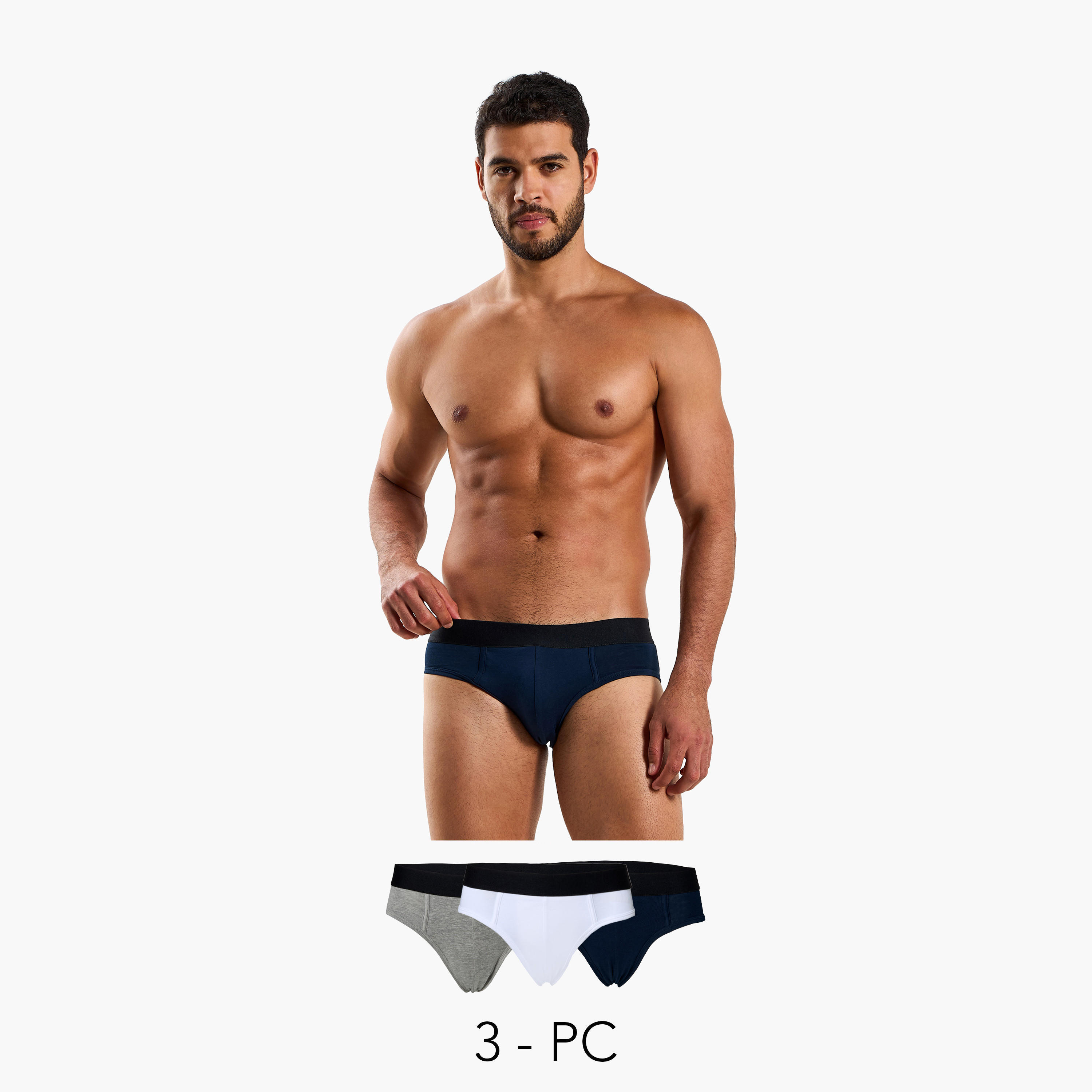 سروال داخلي قطن للرجال - عبوة 3 قطع-men-clothing-innerwear-underwear-image-9