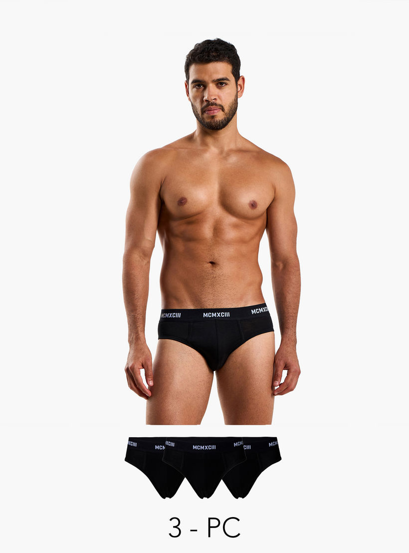 سراويل بخصر مطاطي وطبعات للرجال - طقم من 3-men-clothing-innerwear-underwear-image-1