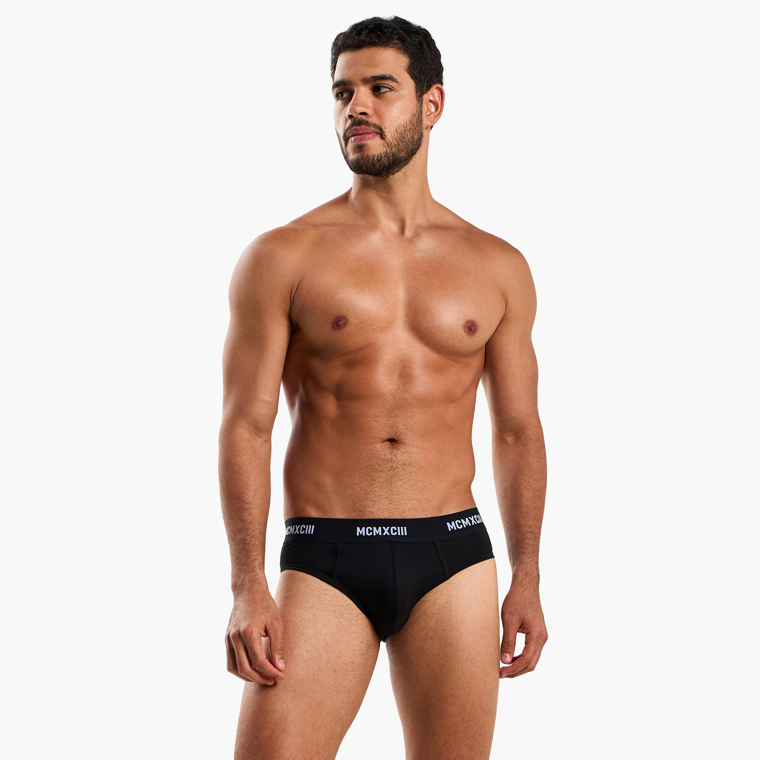 سراويل بخصر مطاطي وطبعات للرجال - طقم من 3-men-clothing-innerwear-underwear-image-3