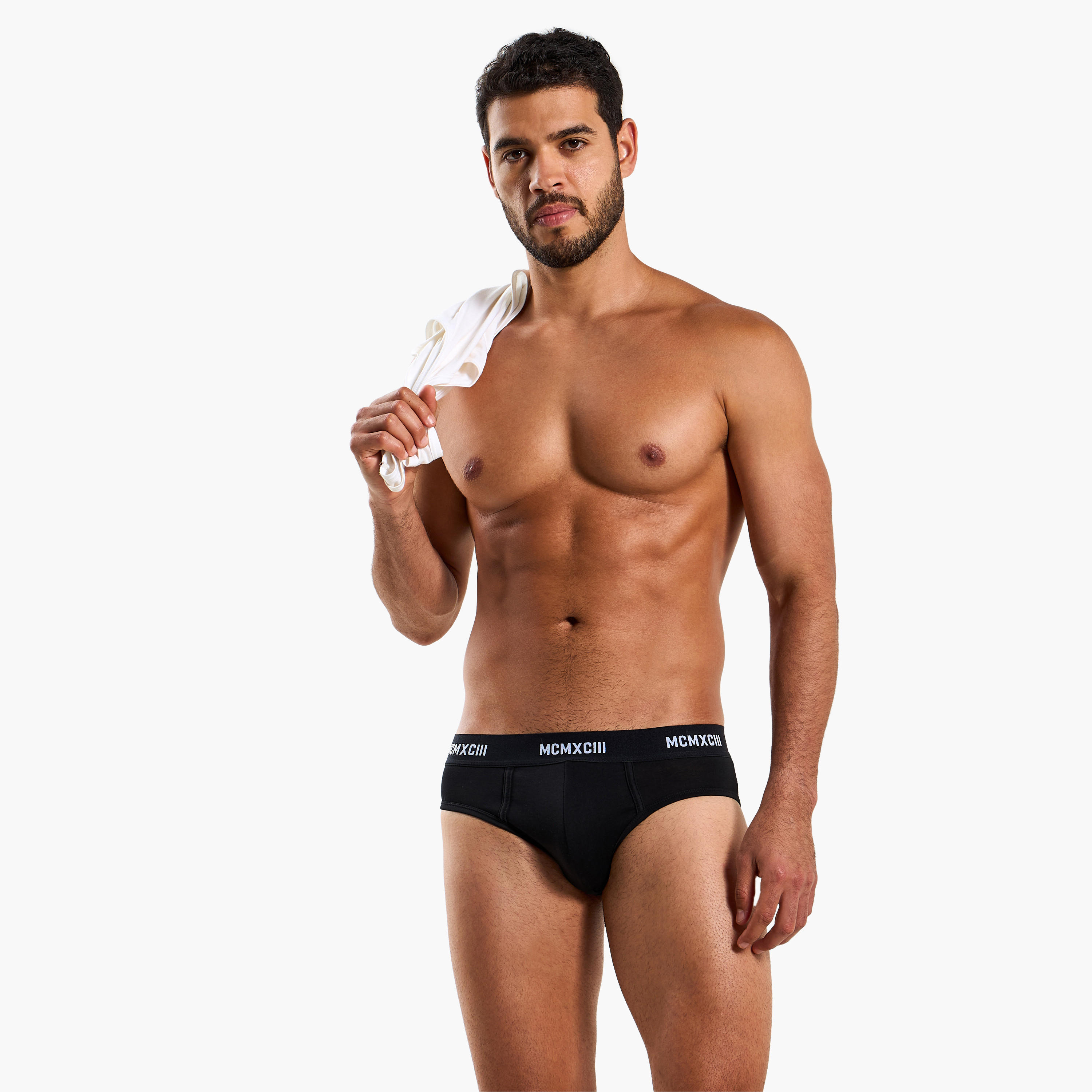 سراويل بخصر مطاطي وطبعات للرجال - طقم من 3-men-clothing-innerwear-underwear-image-4
