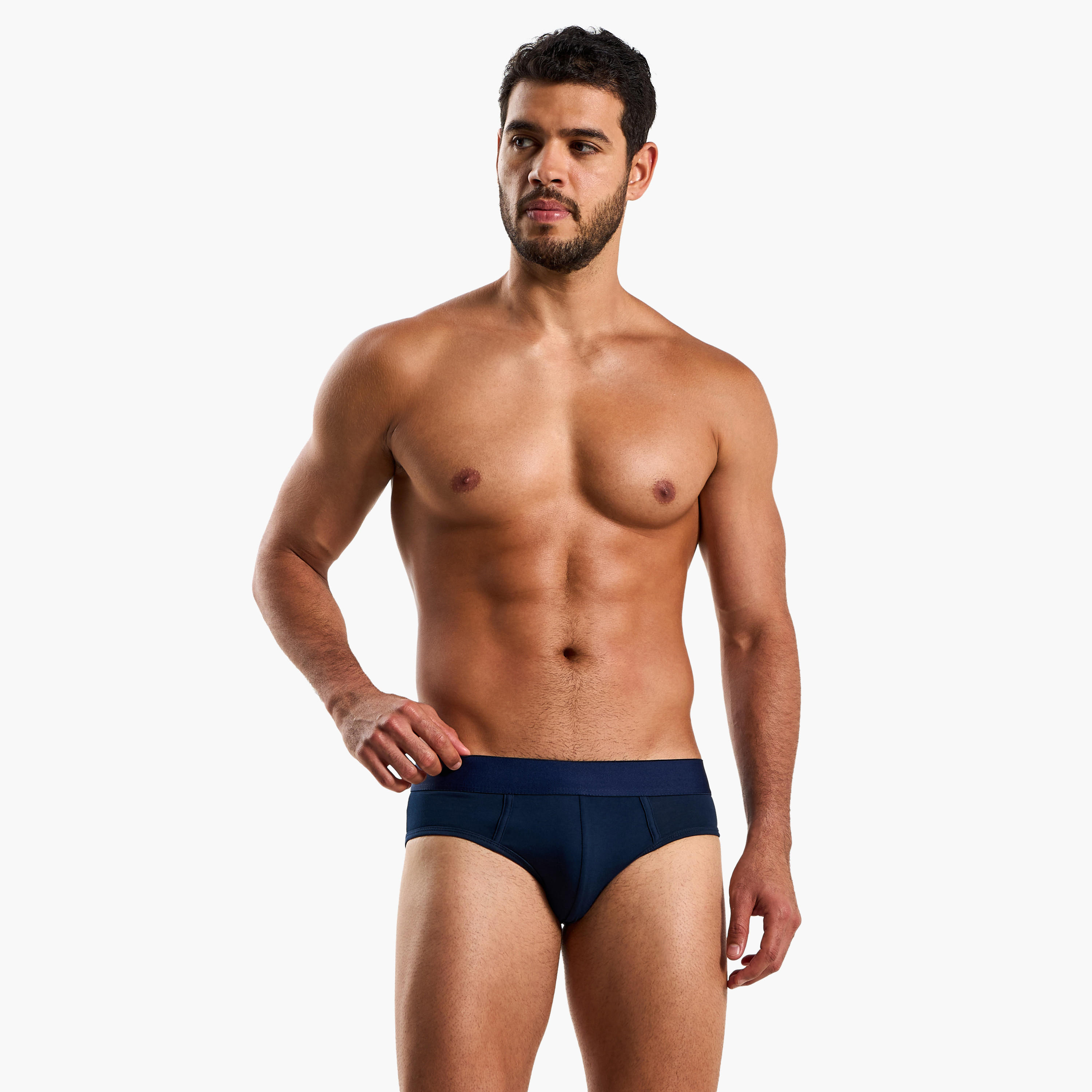 سراويل قطن رجالية - طقم من 3-men-clothing-innerwear-underwear-image-2