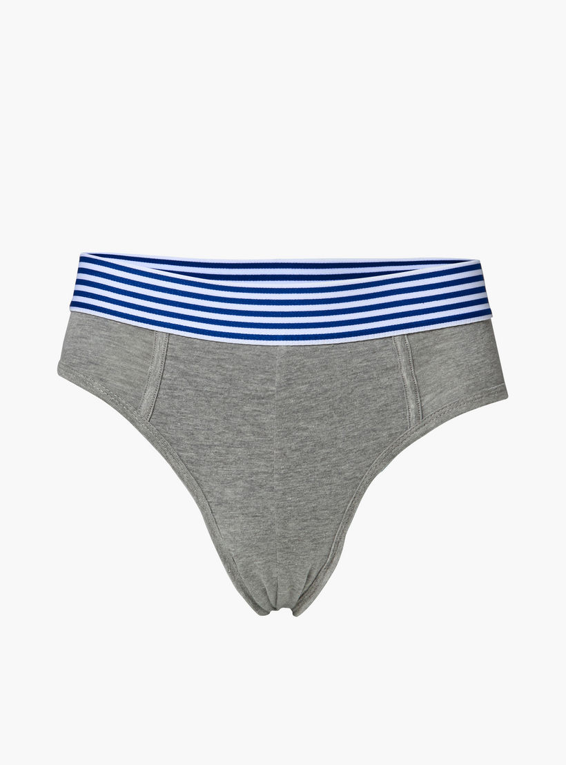 Men Striped Waistband Cotton Briefs - Pack of 3-men-clothing-innerwear-underwear-image-7