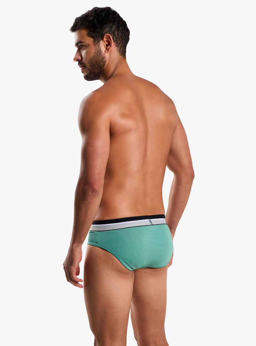 سراويل داخلية قطنية بخصر مطاطي بلون مغاير للرجال - طقم من 3-men-clothing-innerwear-underwear-image-5
