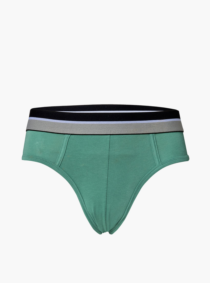 سراويل داخلية قطنية بخصر مطاطي بلون مغاير للرجال - طقم من 3-men-clothing-innerwear-underwear-image-7