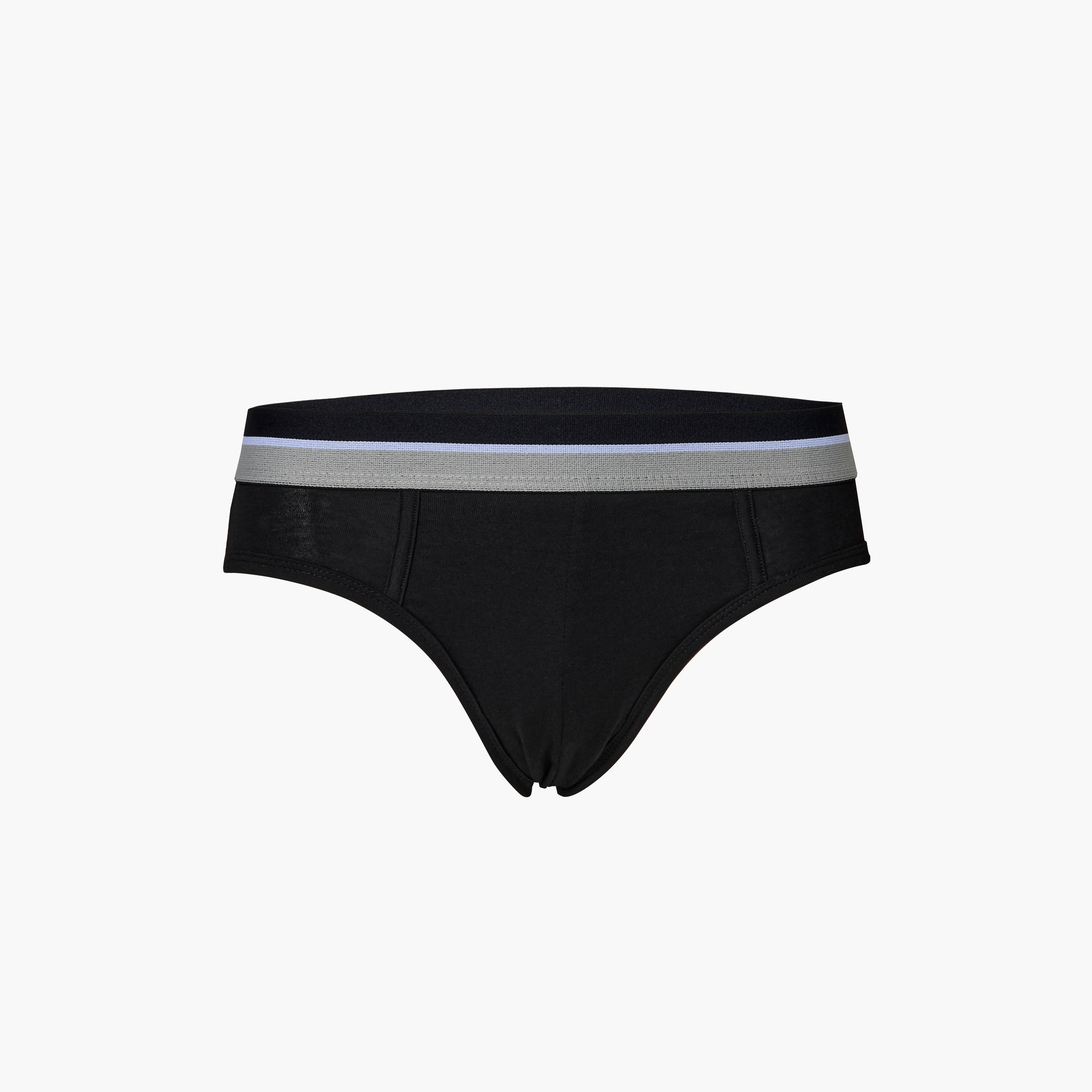 سراويل داخلية قطنية بخصر مطاطي بلون مغاير للرجال - طقم من 3-men-clothing-innerwear-underwear-image-8