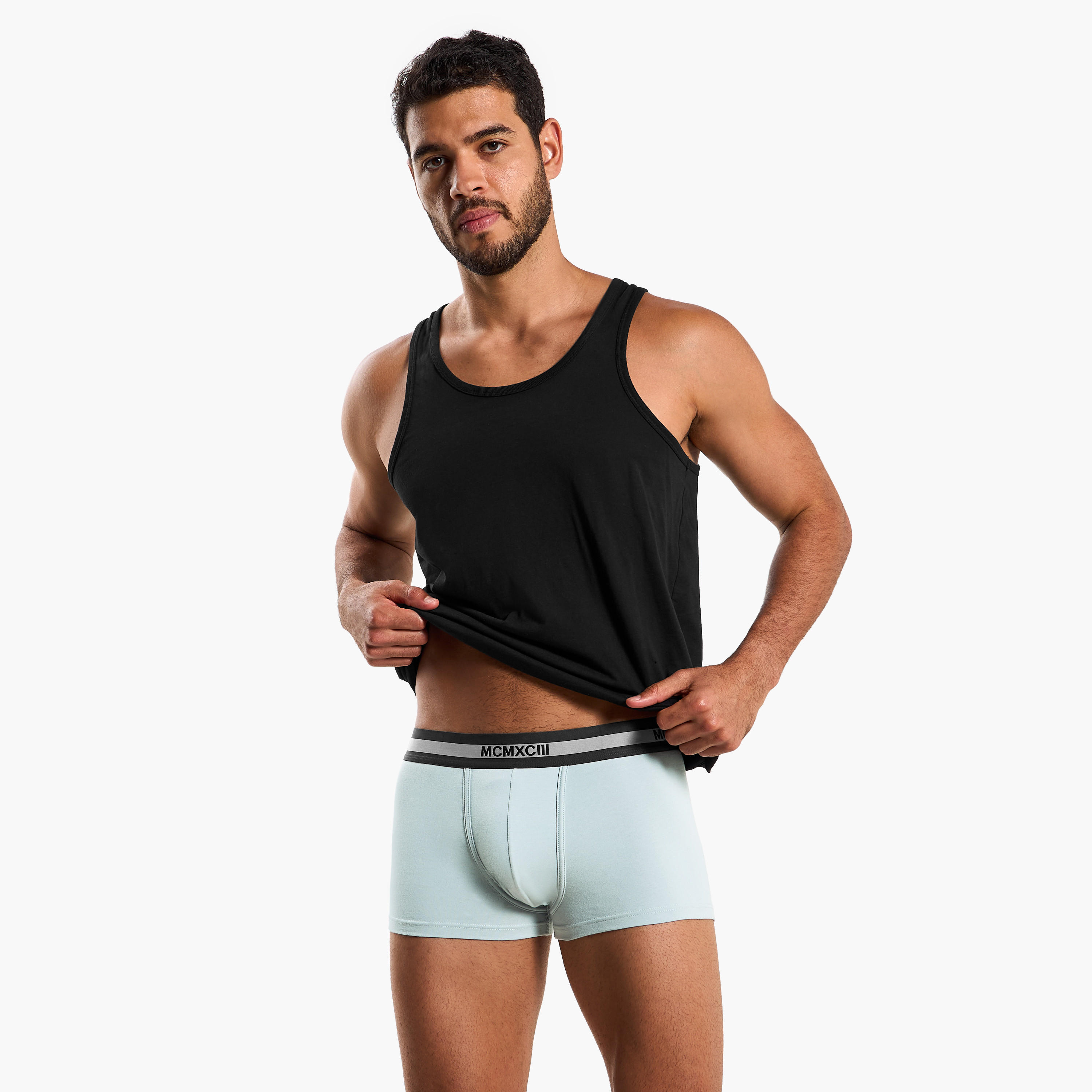 سراويل داخلية هيبستر بخصر مطاطي وطبعات للرجال - عبوة 3 قطع-men-clothing-innerwear-underwear-image-5