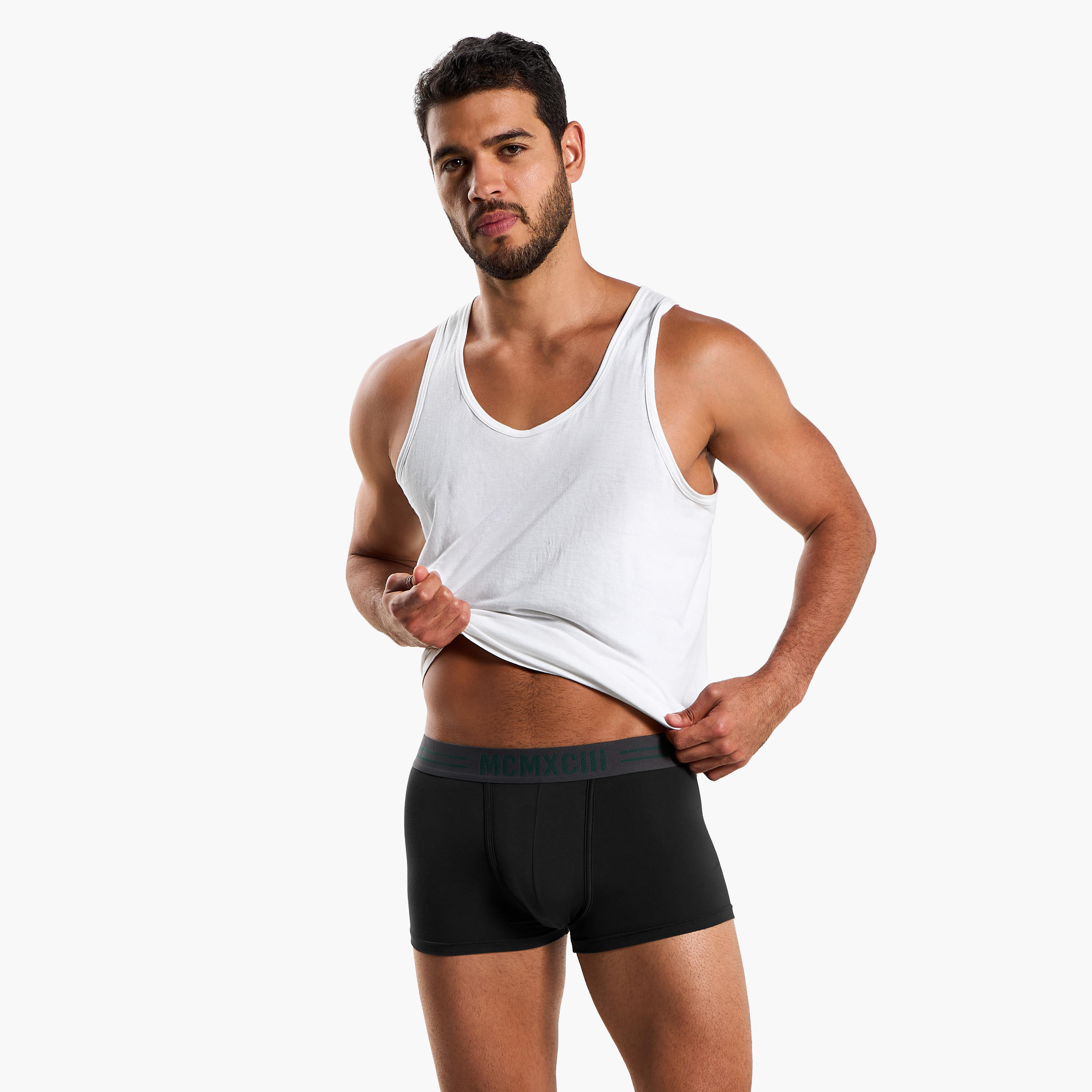 سراويل داخلية هيبستر بخصر مطاطي وطبعات للرجال - عبوة 3 قطع-men-clothing-innerwear-underwear-image-5