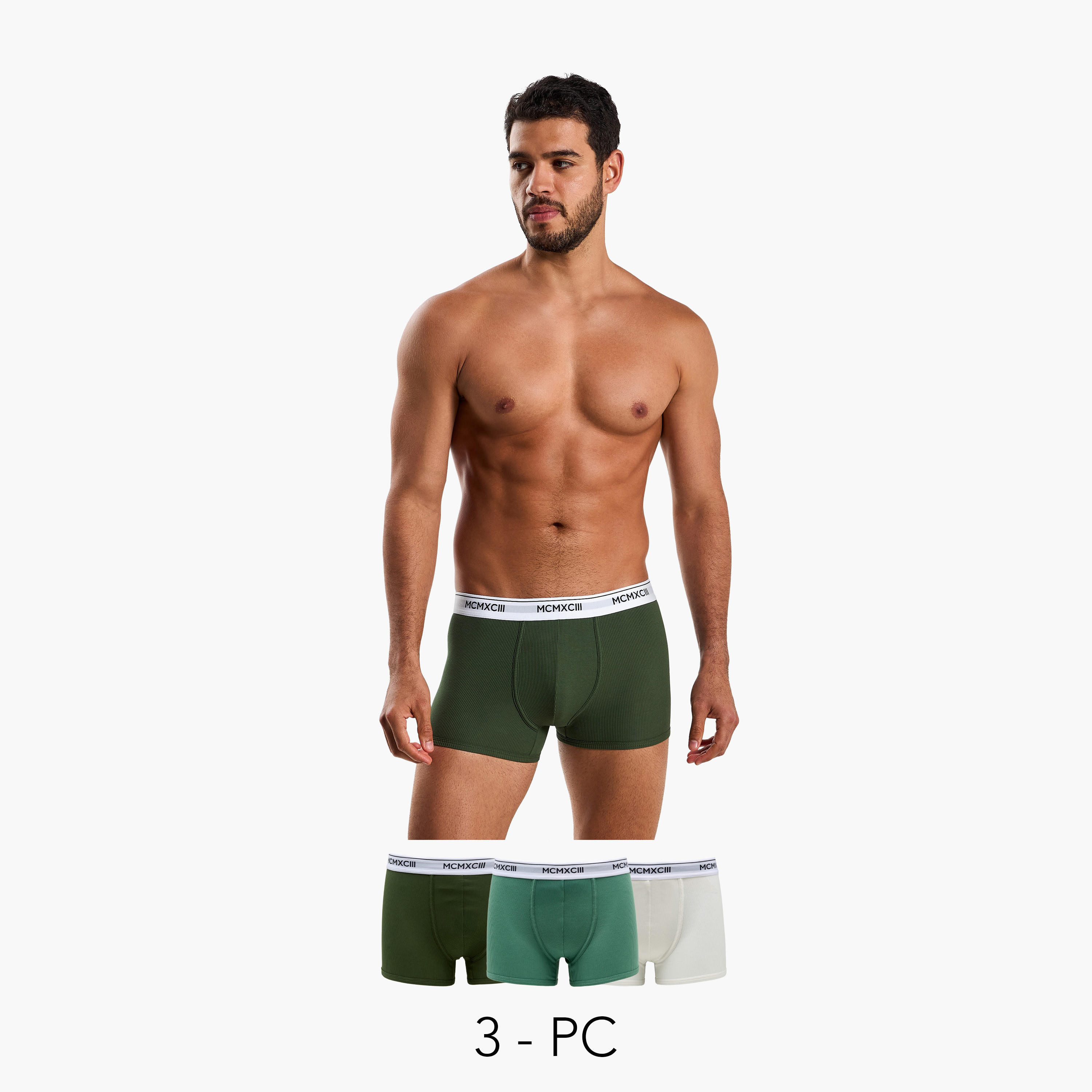 Men Ribbed Trunks - Pack of 3-men-clothing-innerwear-underwear-image-1