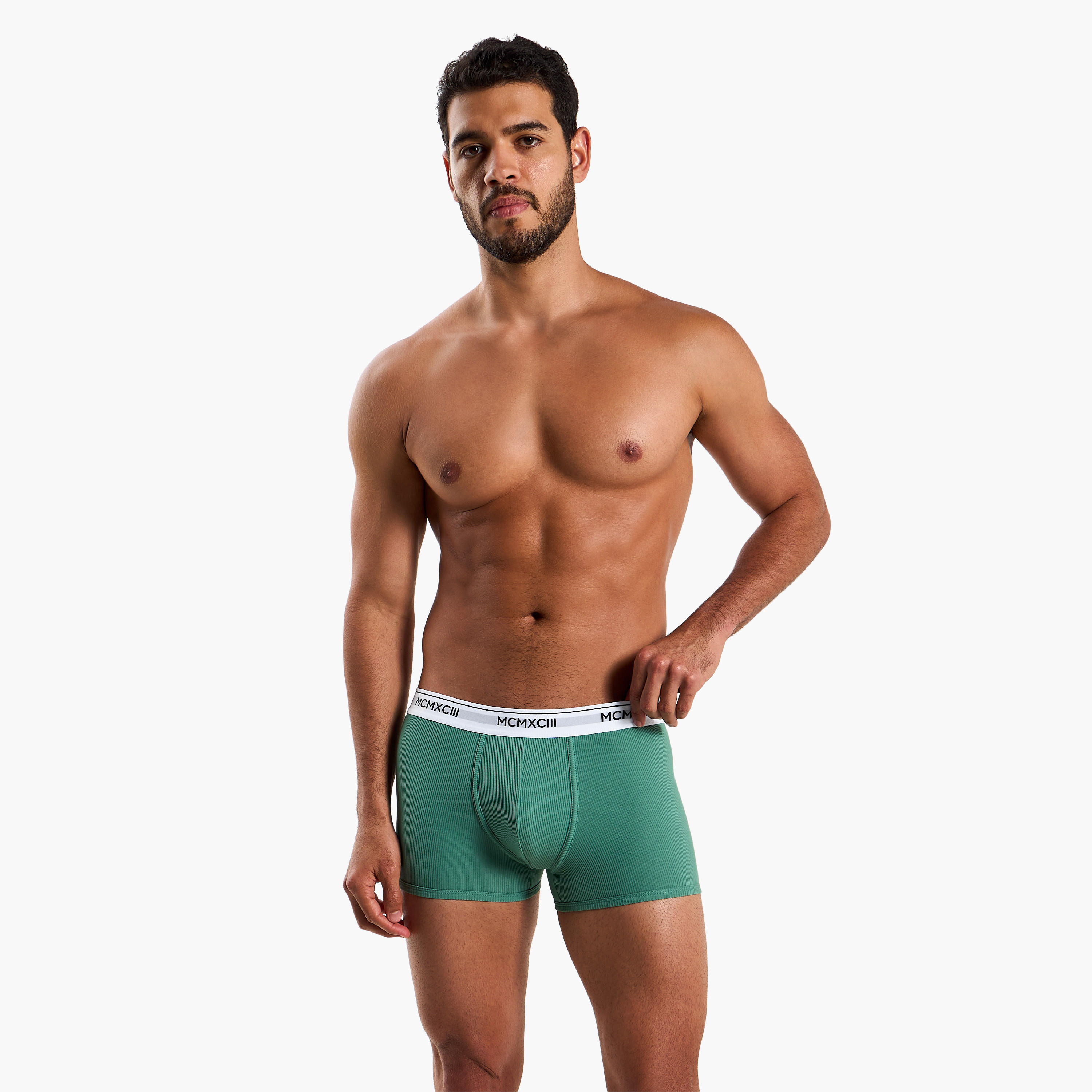 Men Ribbed Trunks - Pack of 3-men-clothing-innerwear-underwear-image-2