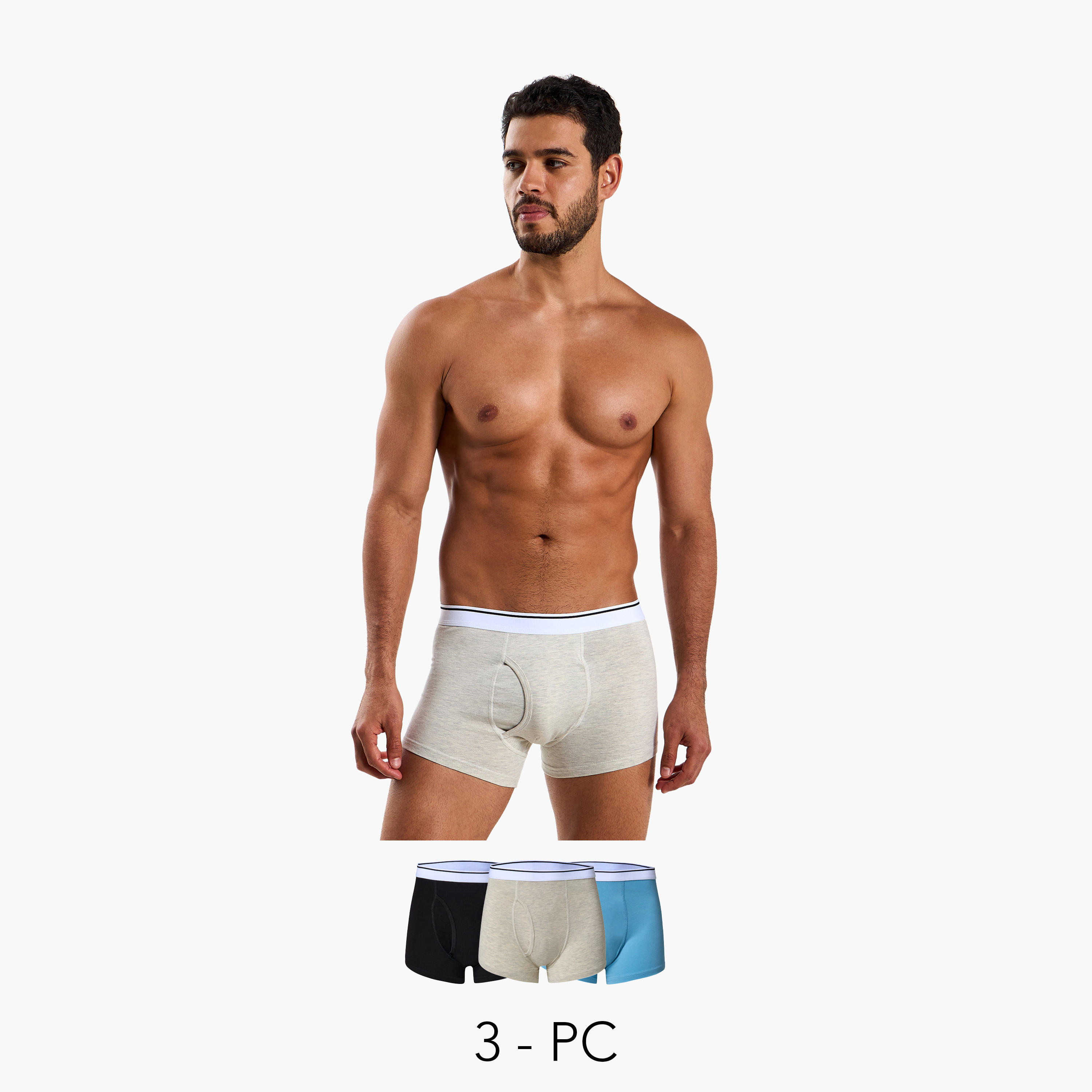 Men Assorted Trunks - Pack of 3-men-clothing-innerwear-underwear-image-1