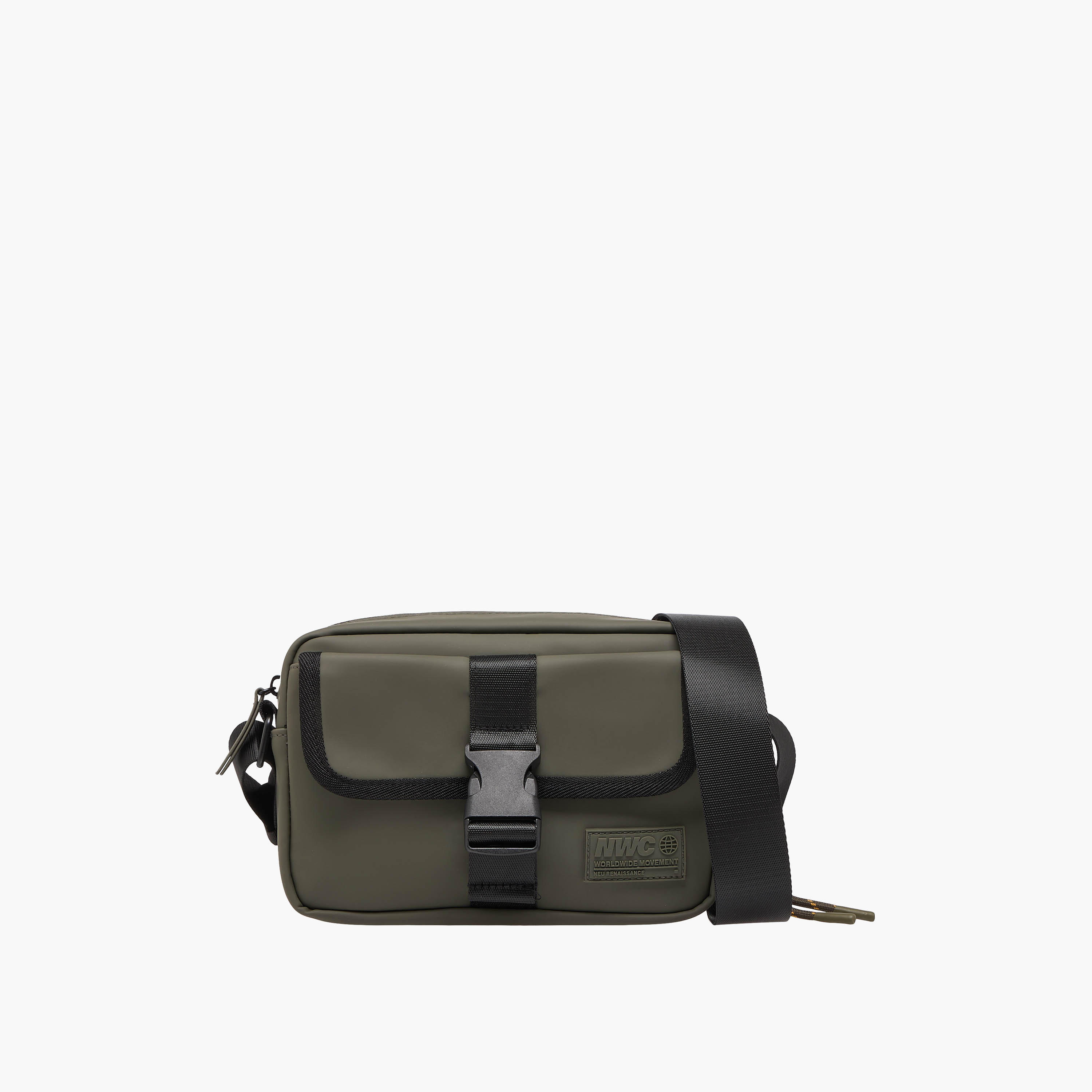 Men Buckle Clasp Crossbody Bag with Adjustable Strap-men-bags-image-1