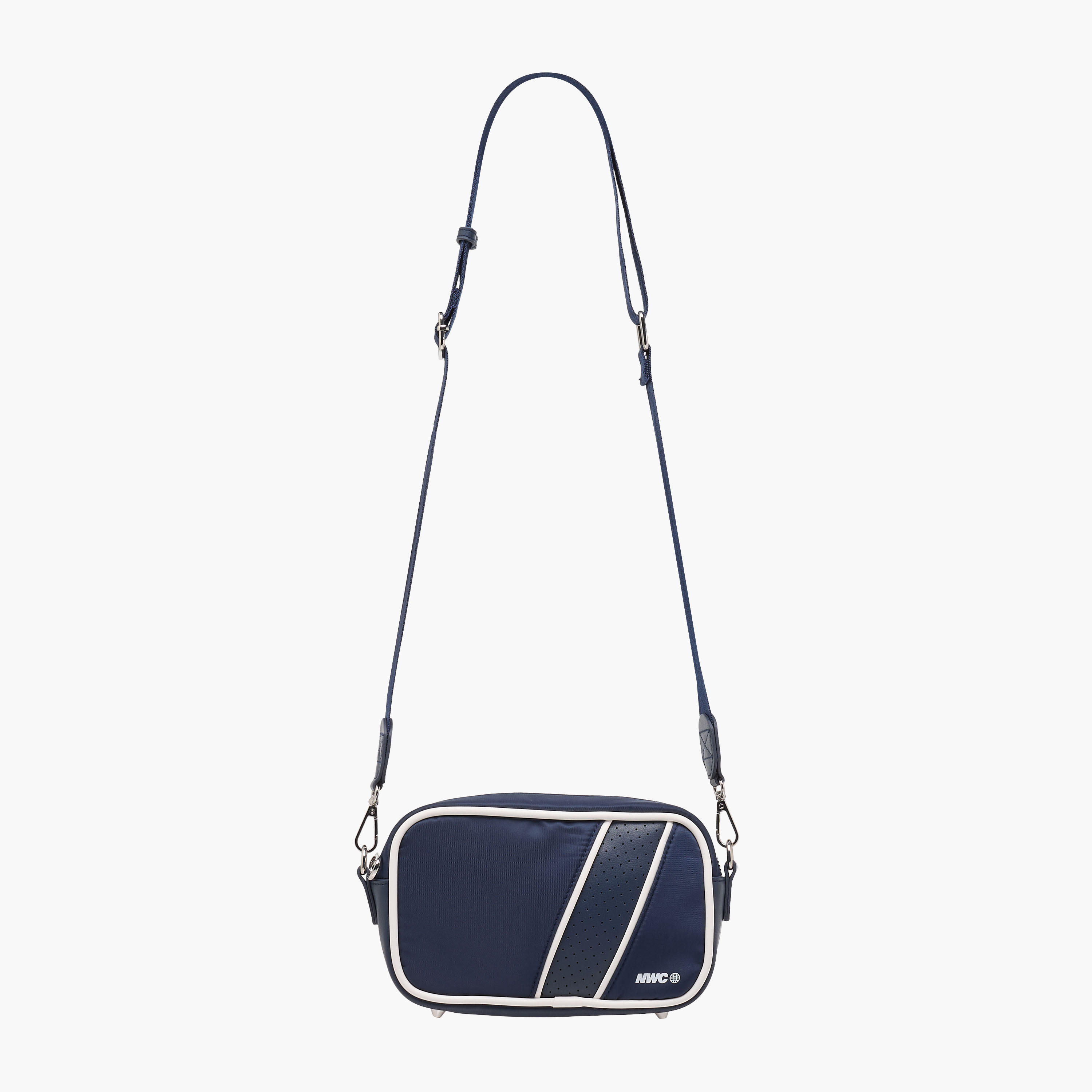 Men Panelled Crossbody Bag with Adjustable Strap-men-bags-image-2