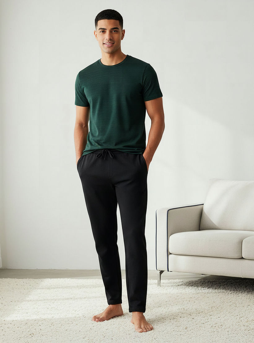 طقم ملابس منزل قطن بجيوب للرجال-men-clothing-nightwear-sets-image-1