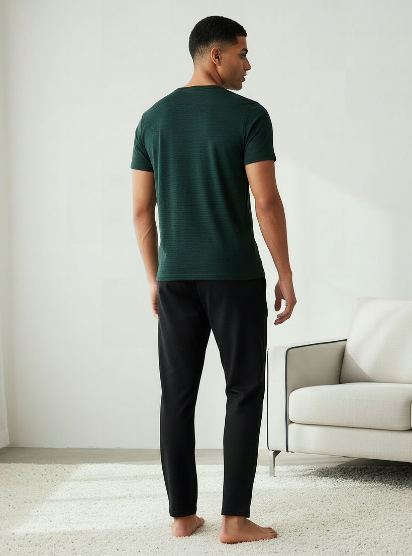 طقم ملابس منزل قطن بجيوب للرجال-men-clothing-nightwear-sets-image-4